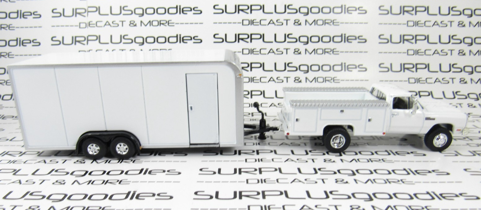 Greenlight LOOSE 1993 DODGE RAM W350 Dually Service Truck w/Enclosed Trailer