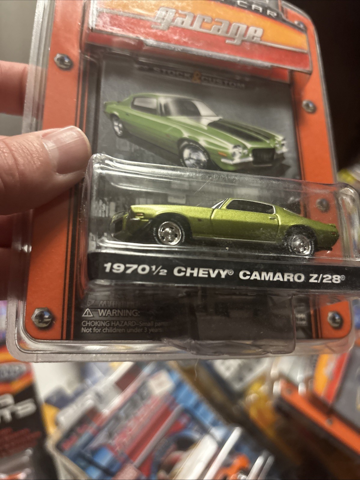Greenlight MCG 1970 1/2 Chevy Camaro Z/28, Green, 1:64 Vintage Rare Diecast