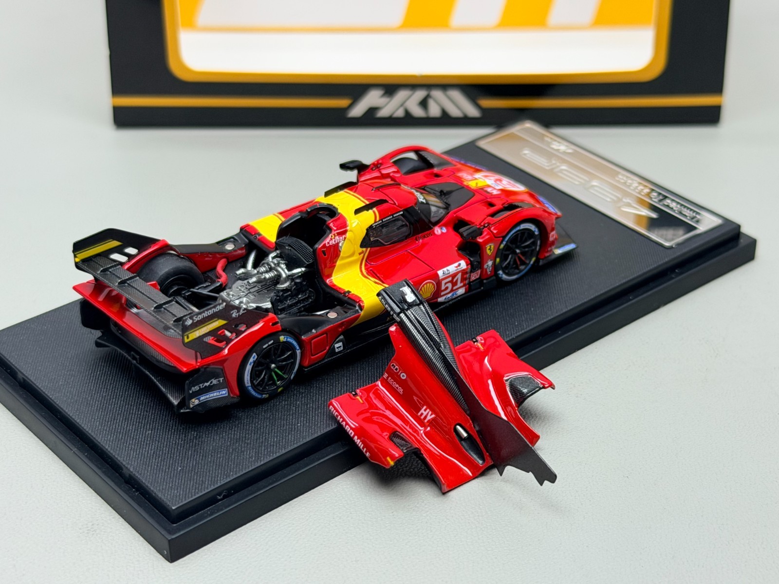 HKM 1/64 Ferrari 499P Hypercar Le Mans Alloy Car Model