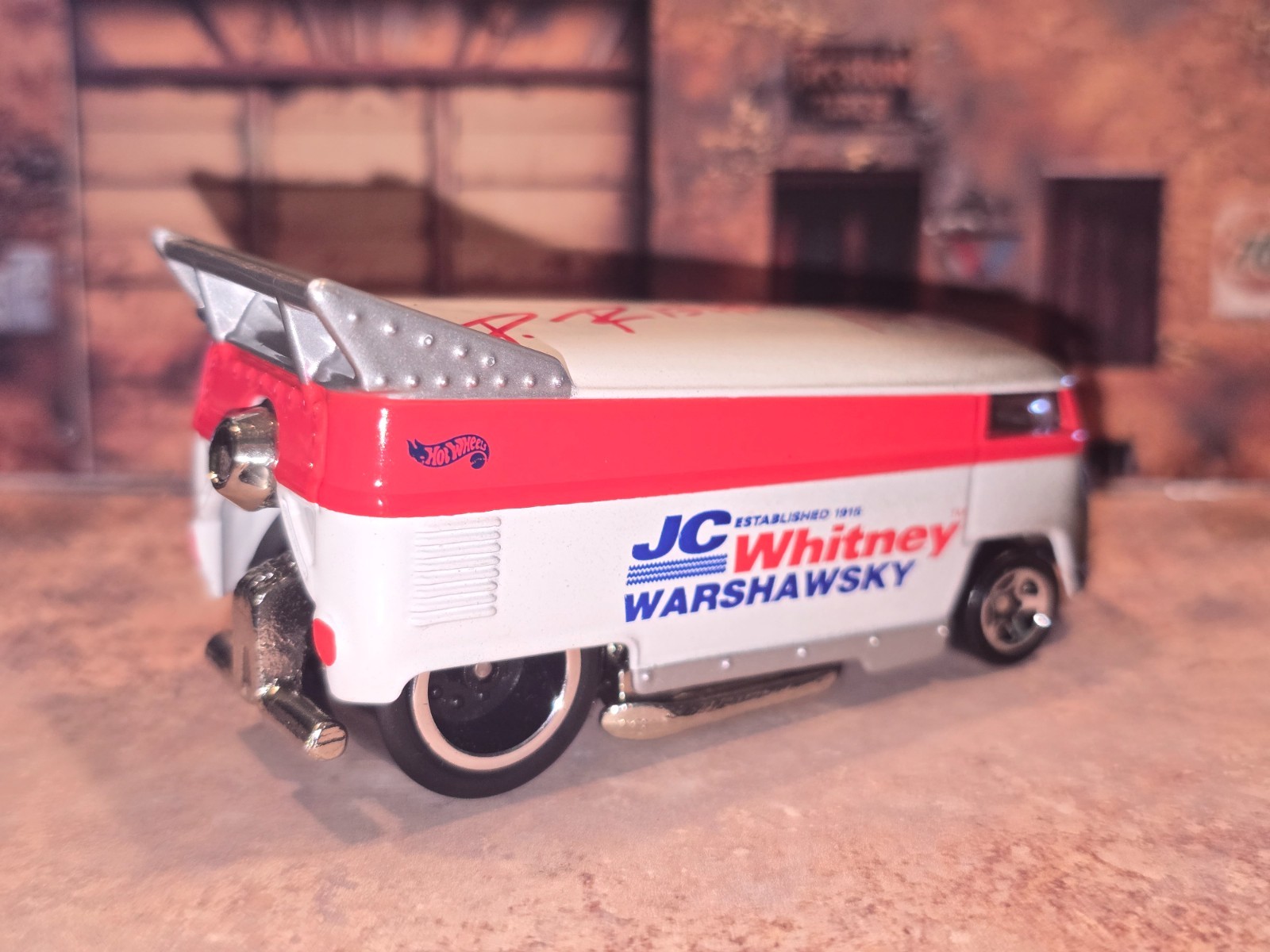 Hot Wheels 1996 VW Drag Bus – JC WHITNEY (Lmtd Edition) – SIGNED by P. Riehlman
