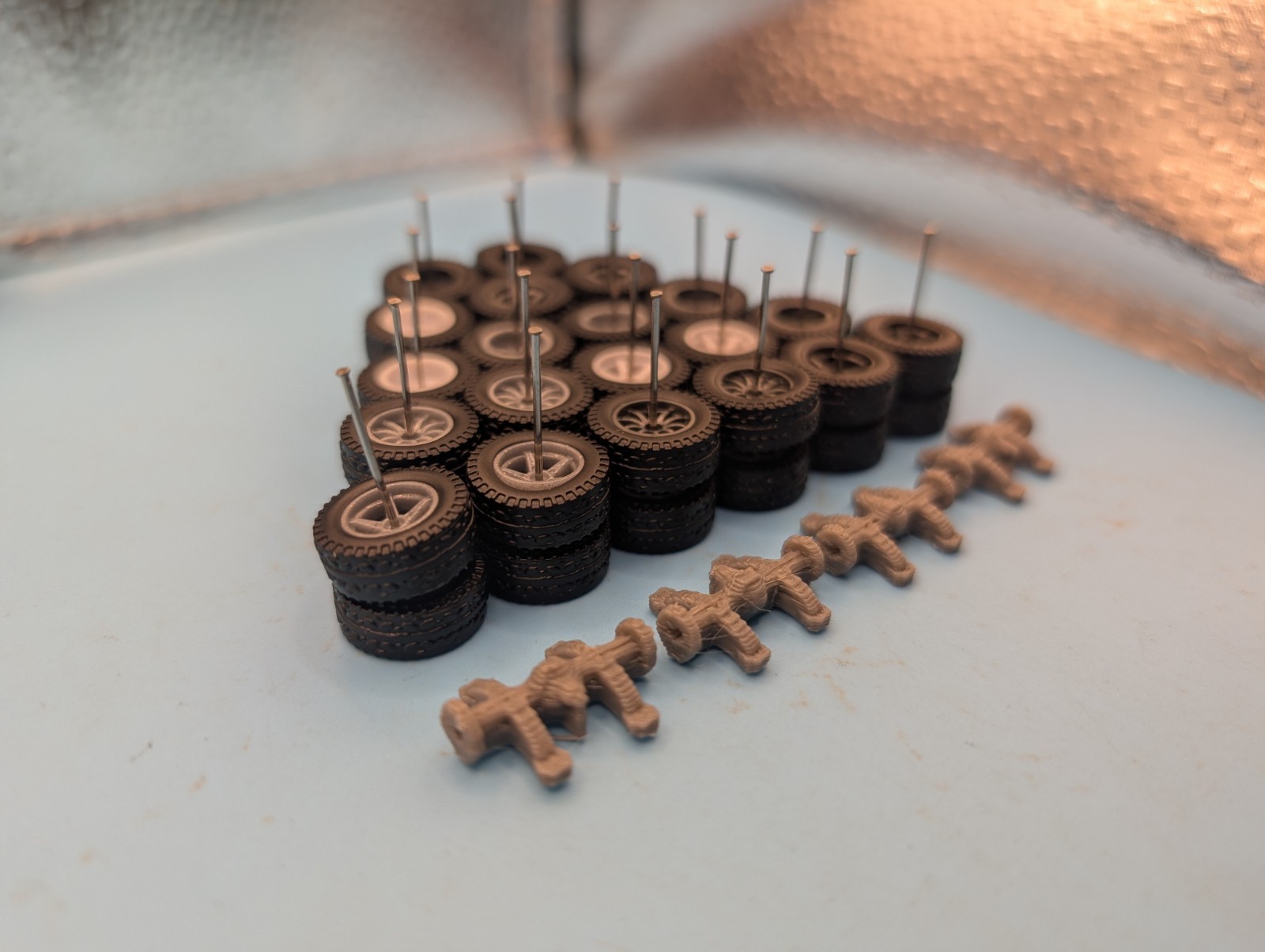 HoT 10 Swap Wheels Rubber Off Road Truck Tires 1/64 Real Riders Lifted Terrain R