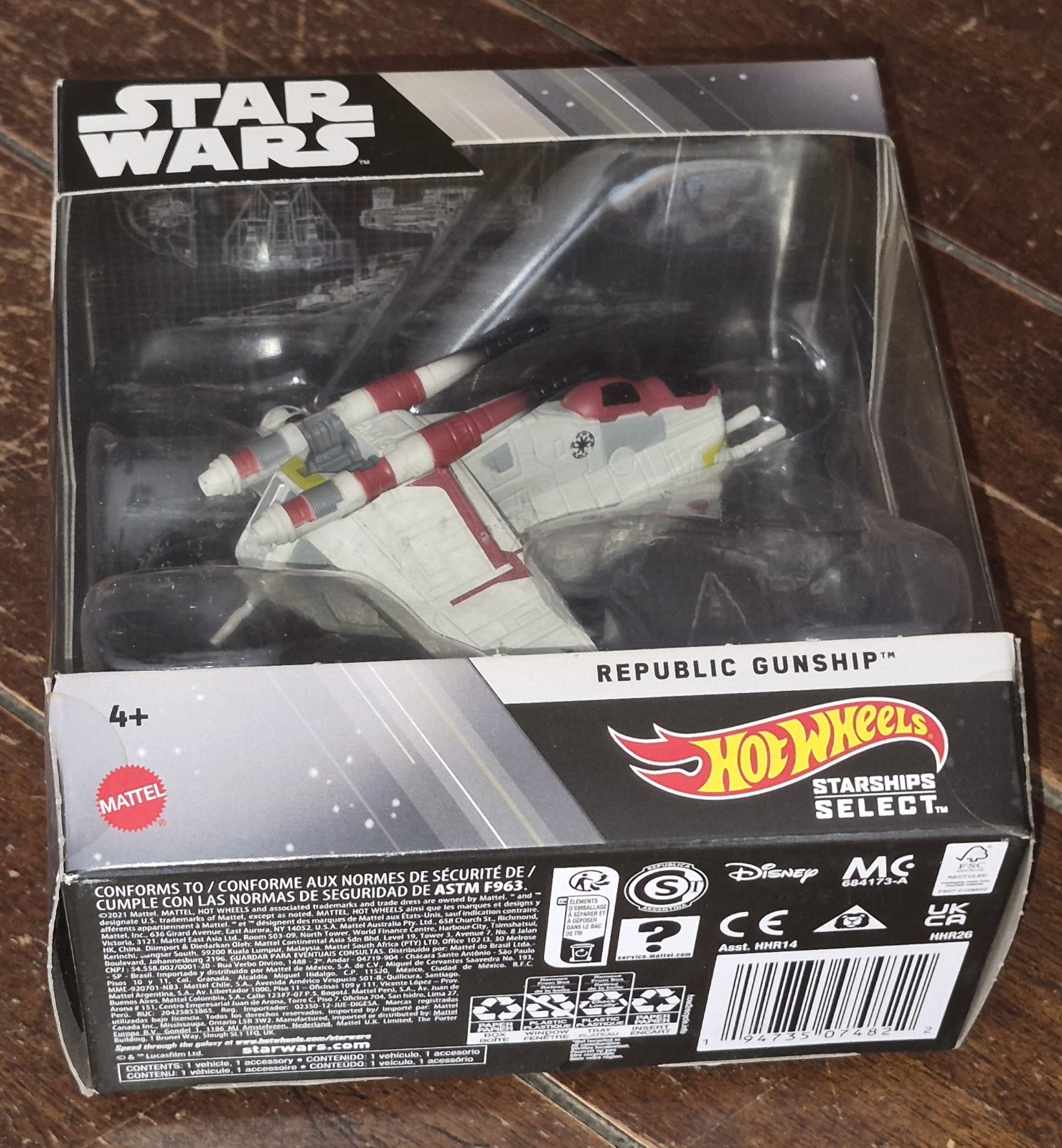 Hot Wheels Star Wars Starships Select (2021) #12 REPUBLIC GUNSHIP #HHR26
