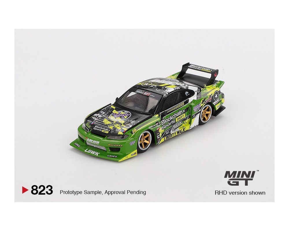 Mini GT Nissan LB-Super Silhouette S15 SILVIA #555 V2 2024 Formula D1 #823 1/64