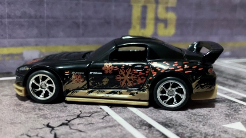 CUSTOM Black Honda S2000 • Chrome Real Riders • 2026 Hot Wheels F&F • HTF