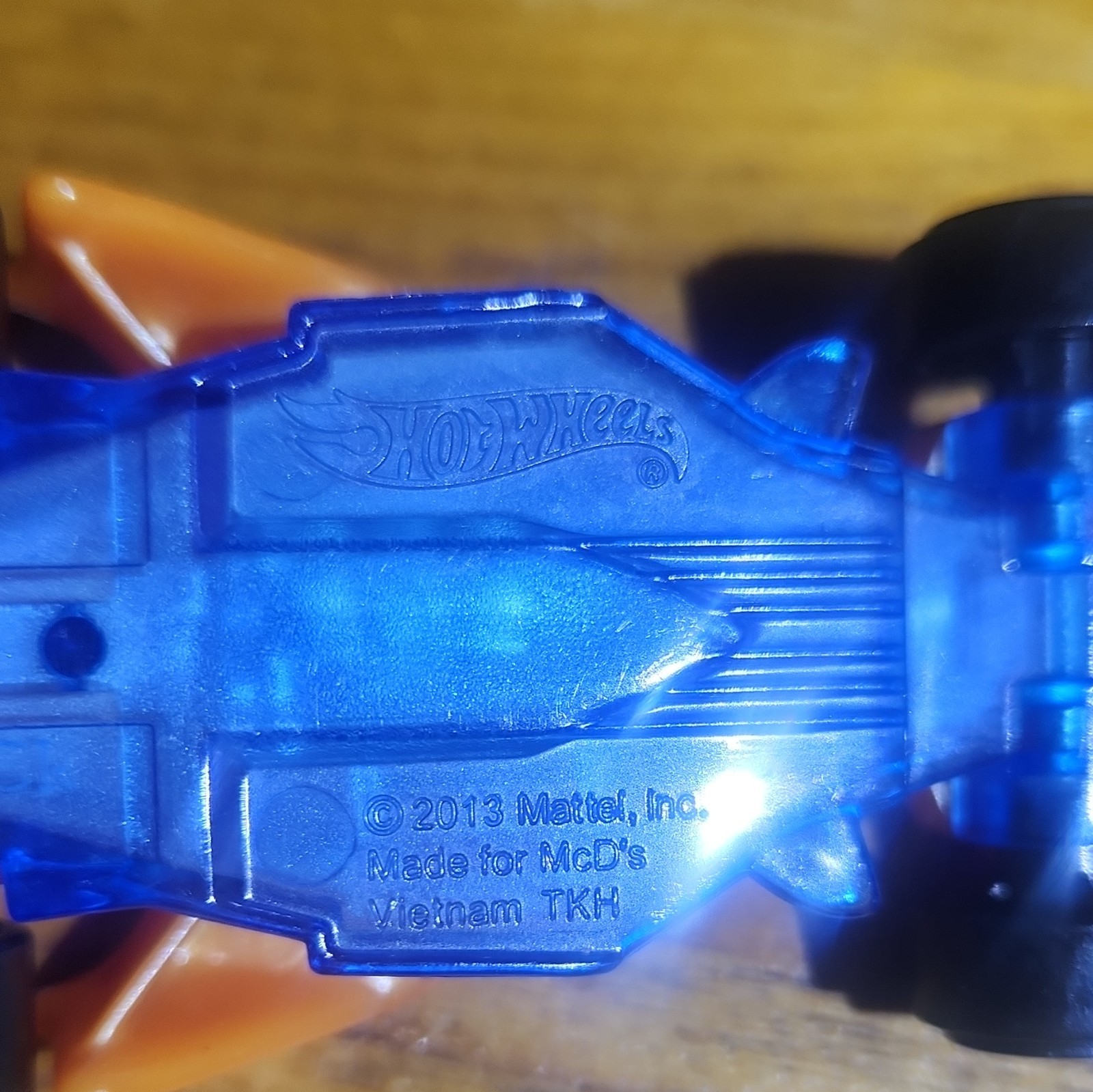 Hot Wheels McDonald’s Race Car 1:64 Plastic Orange/Blue/Black 2013