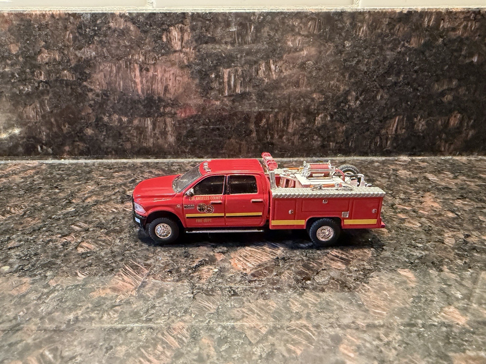 Code 3 Collectibles Custom Los Angeles County Fire Rescue Dodge RAM Brush Unit
