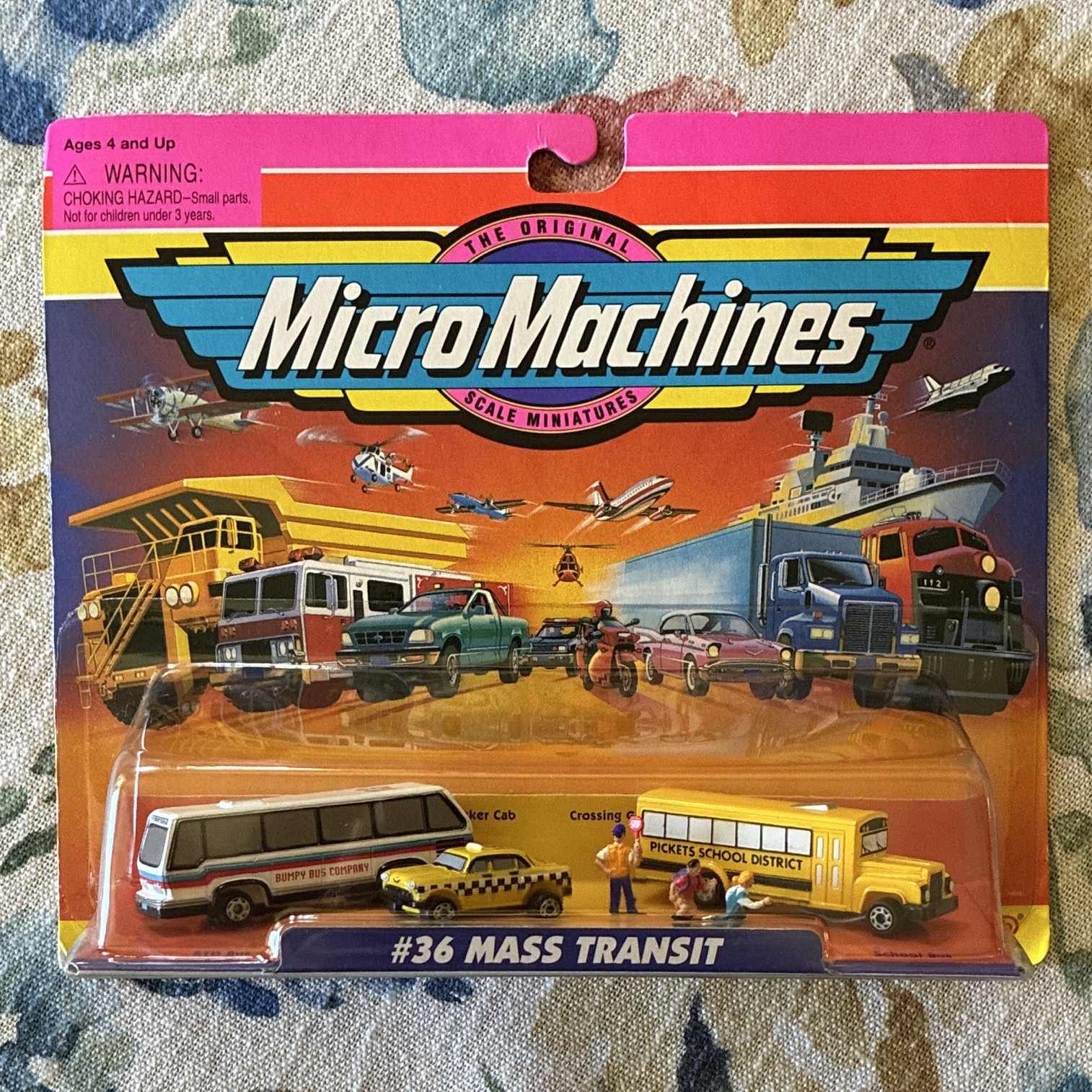 Micro Machines #36 Mass Transit Vehicle Set 1997 Unopened Box Vintage