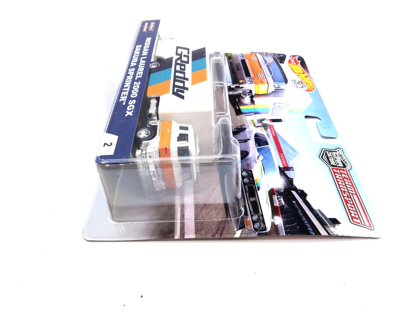 Hot Wheels NISSAN LAUREL 2000 SGX SAKURA SPRINTER 2018 Greddy Team Transport