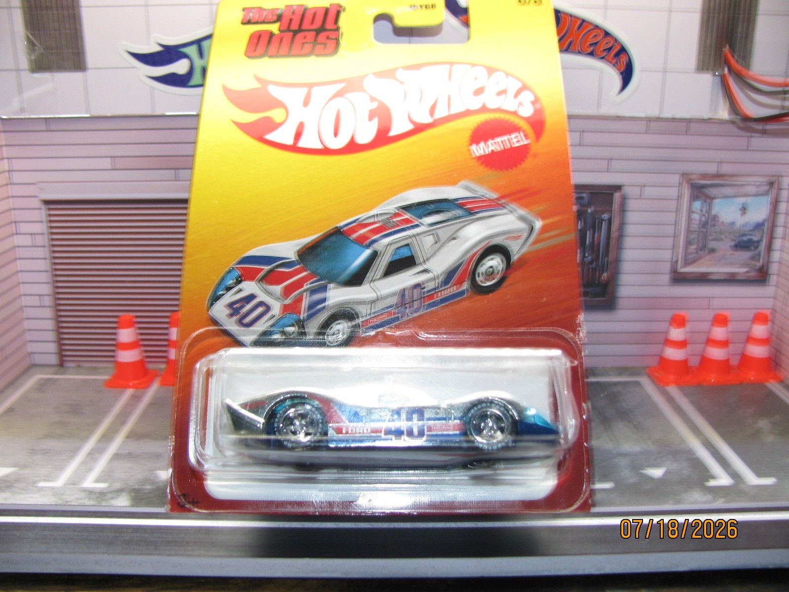 2026 Hot Wheels The Hot Ones ’67 Ford GT40 Mk.IV Silver w/Real Riders Wheel Swap