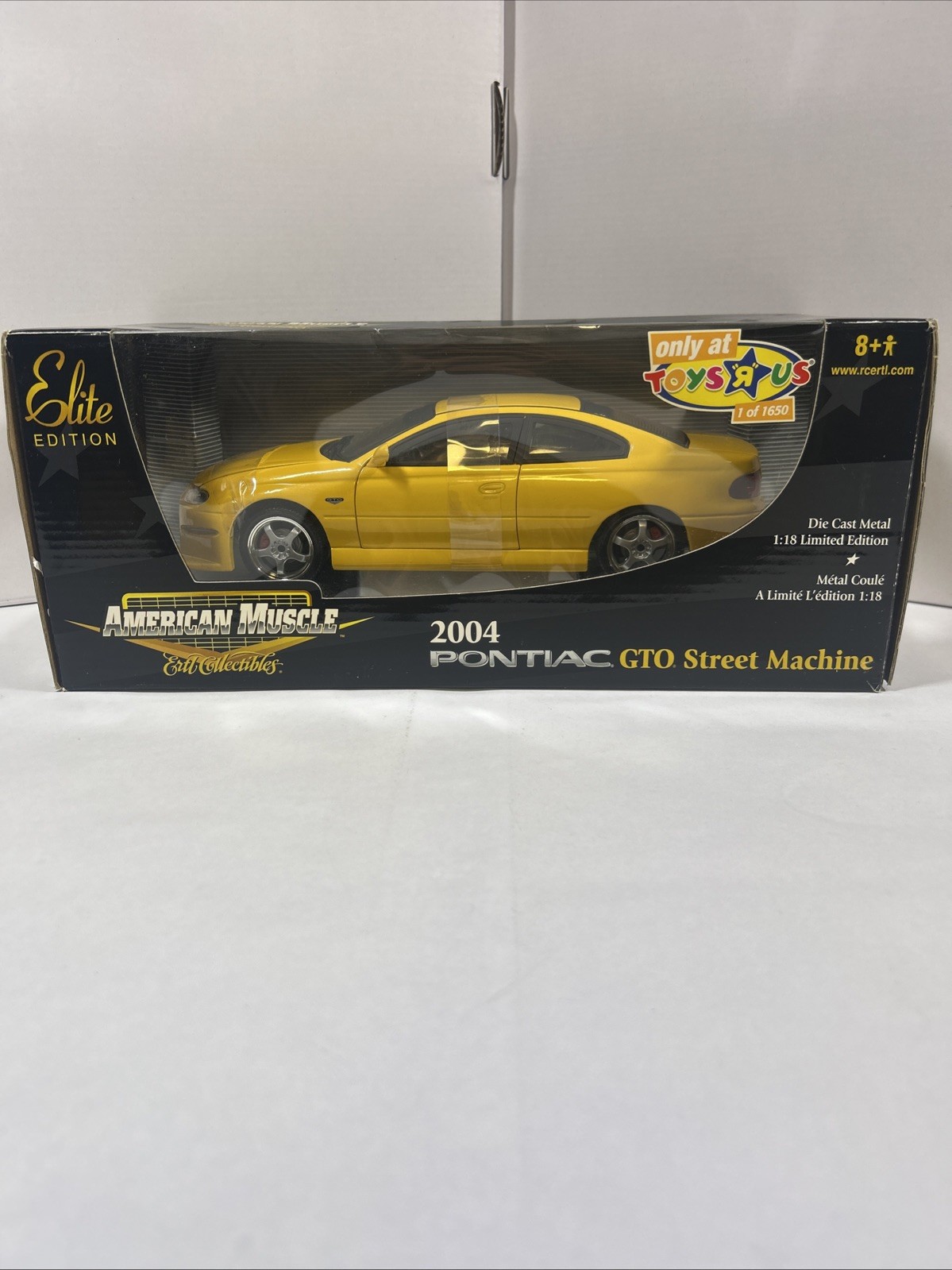 American Muscle Toys R Us Exclusive 2004 Pontiac GTO Street Machine Yellow ETRL