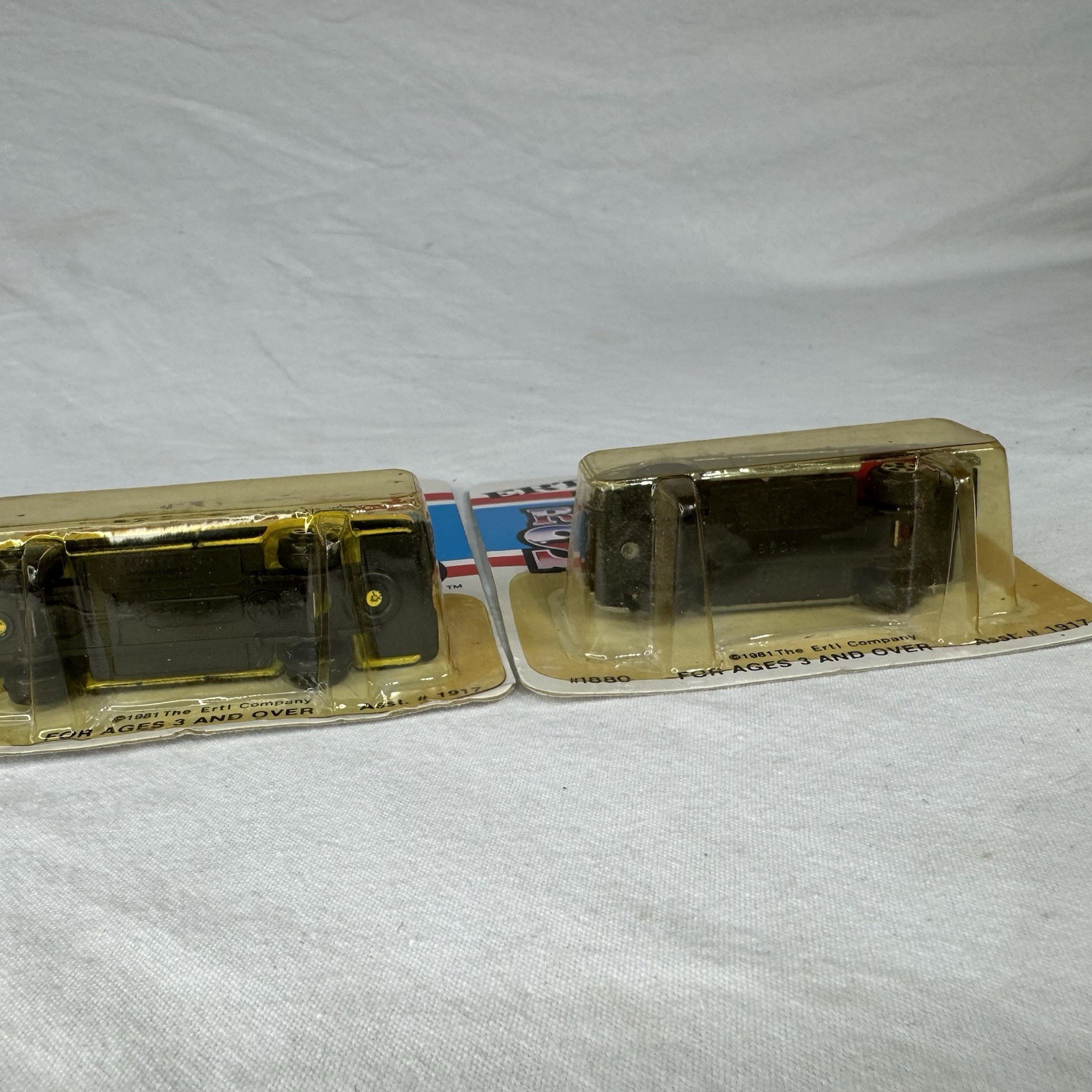 4 VTG 80’s NOS ERTL Replica Series Die Cast Metal 1/64 Mustang Chevy Ford Mazda