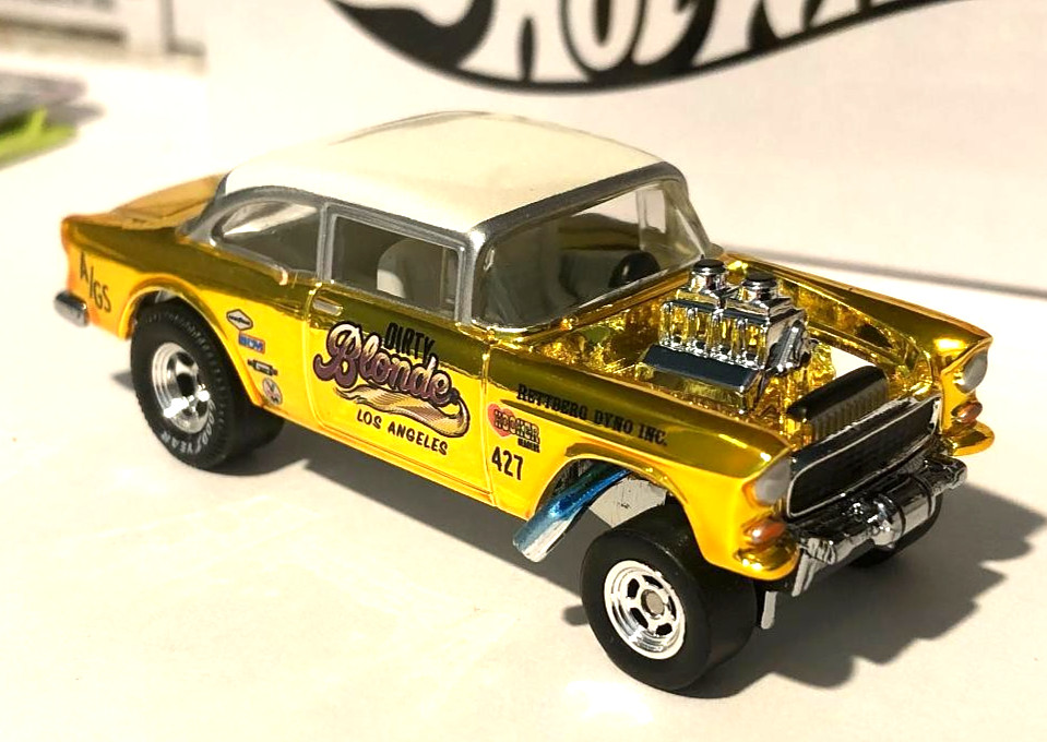 Loose RLC Exclusive Collectors Club ‘55 Chevy Bel Air Gasser DIRTY BLONDE 427