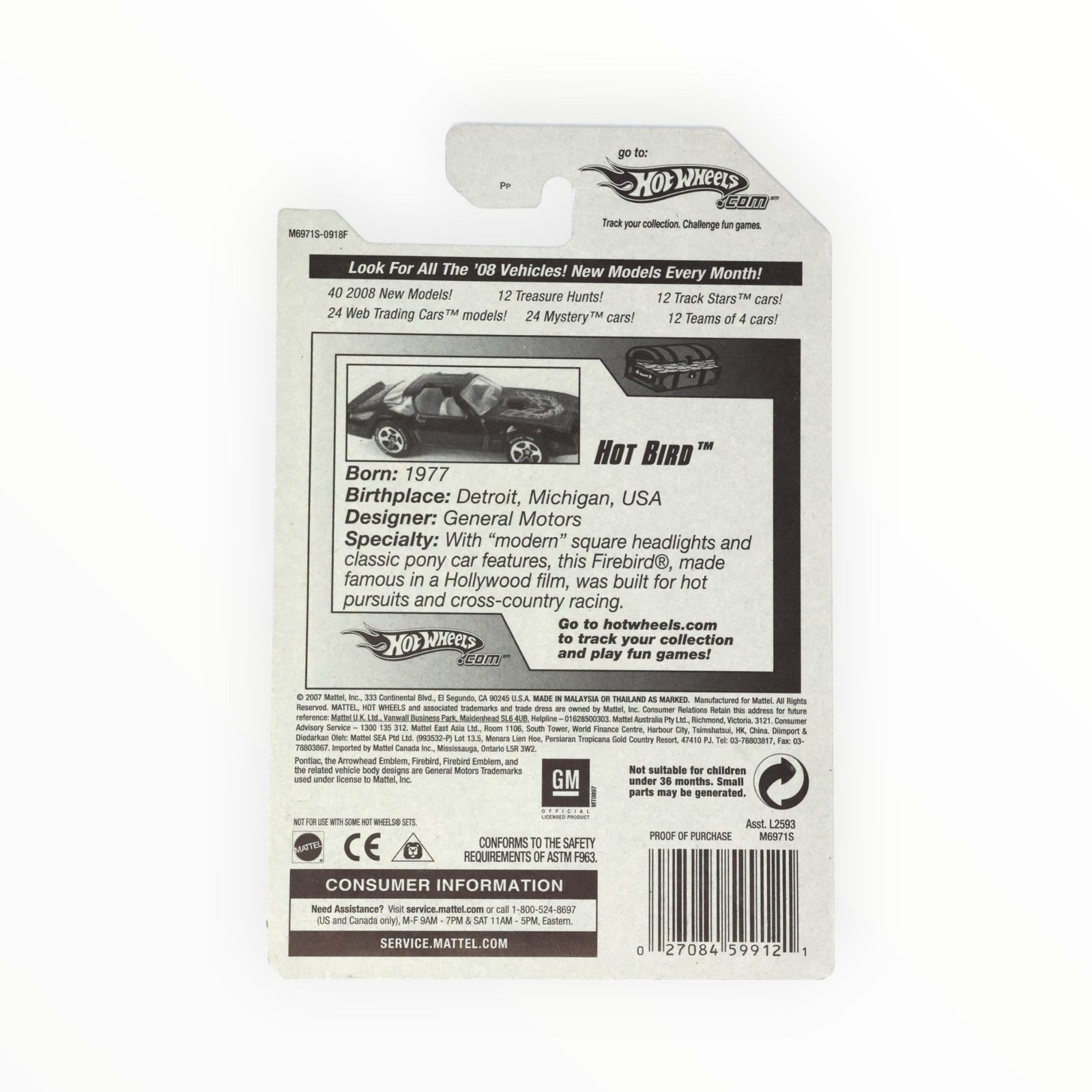 Hot Wheels Hot Bird 165/196 – Super Treasure Hunt – 2008 A