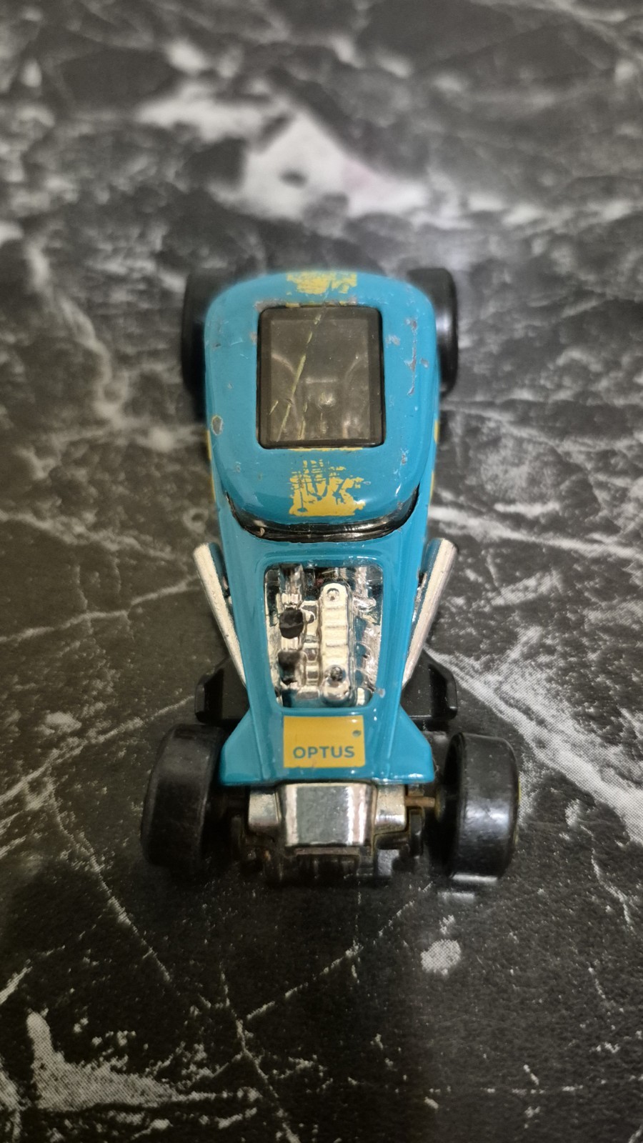 Hot Wheels Diecast Yes Optus Mod Rod Diecast Car Blue and Yellow 1/64 2019