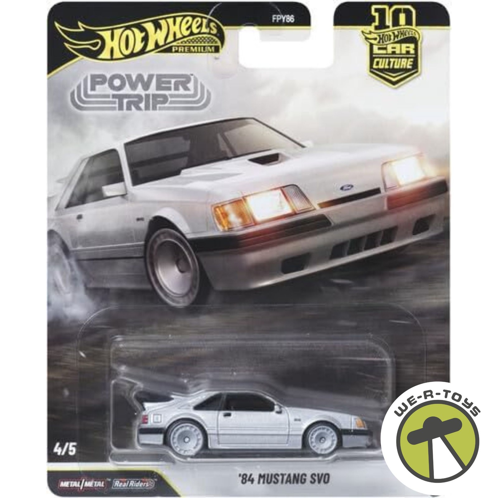 Hot Wheels Premium Power Trip 84 Mustang SVO #14/5 Car Culture FPY86 1/64 Mattel