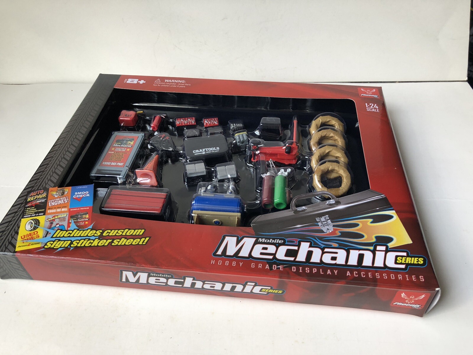 PHOENIX TOYS MECHANIC GARAGE ACCESSORIES TOOL SET FOR 1:24 SCALE MODELS 18415