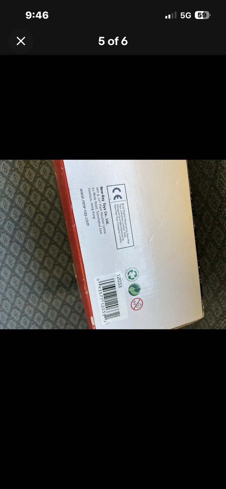 New Ray Peterbilt 379 NC State Agriculture Fair Tractor trailer In Damaged Box