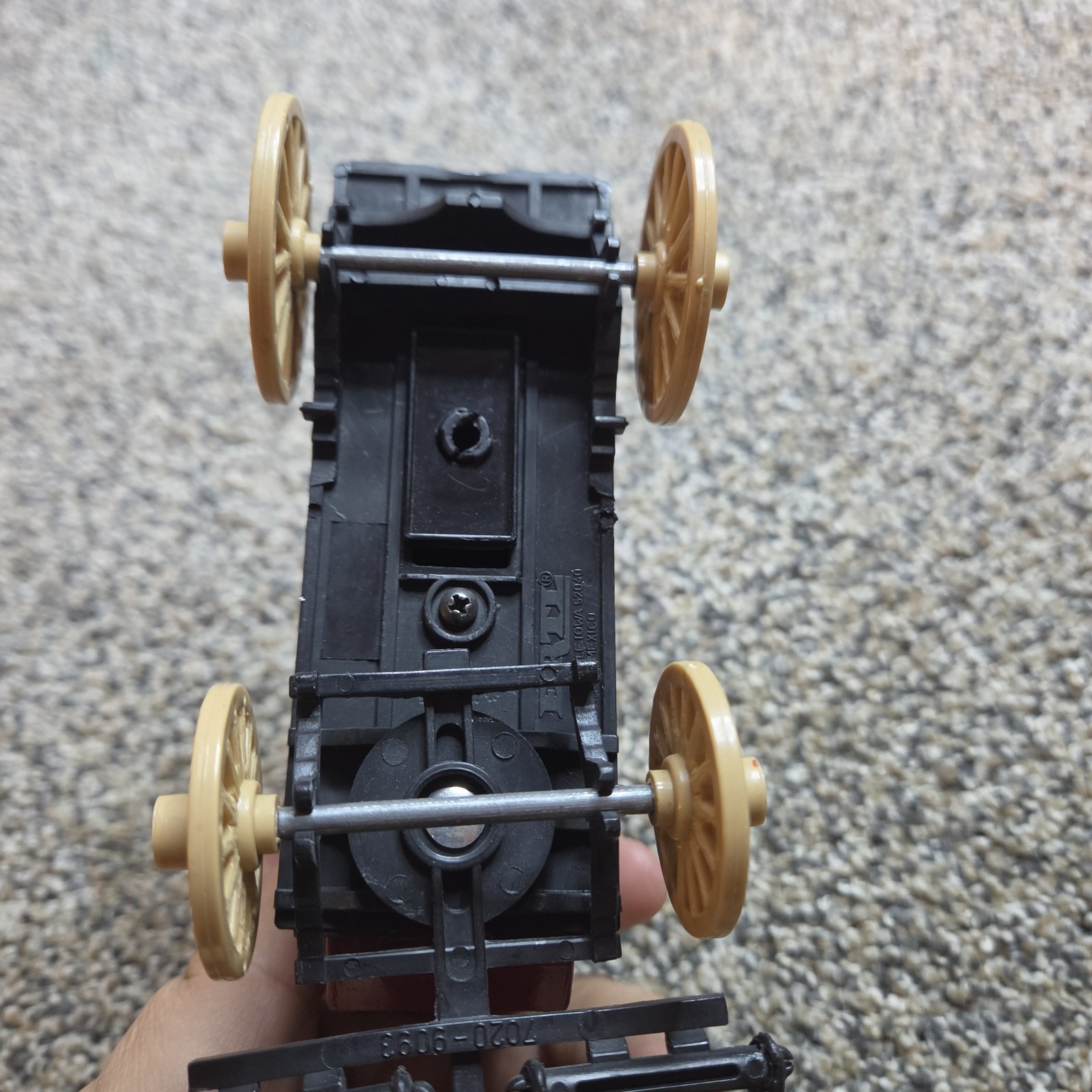 Ertl Die Cast Metal Gray and Barton Horse and Plastic Wagon Toy Delivery Vintage