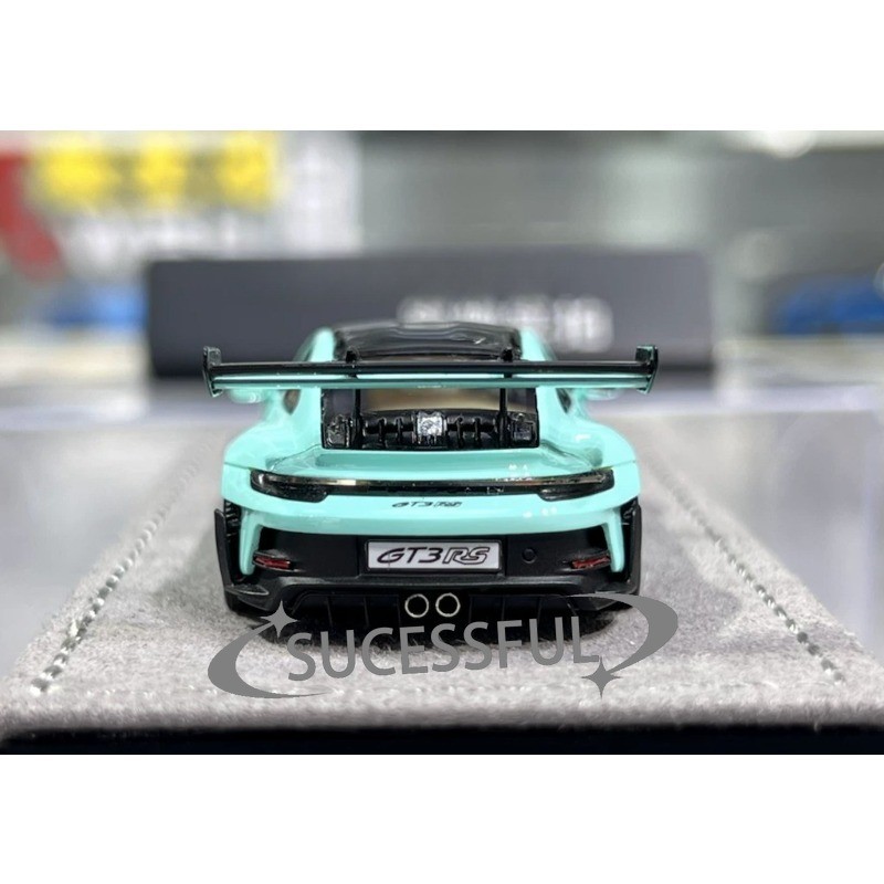 1:64 HH Light Blue Porsche 992.1 GT3 RS Resin Diecast Display Car