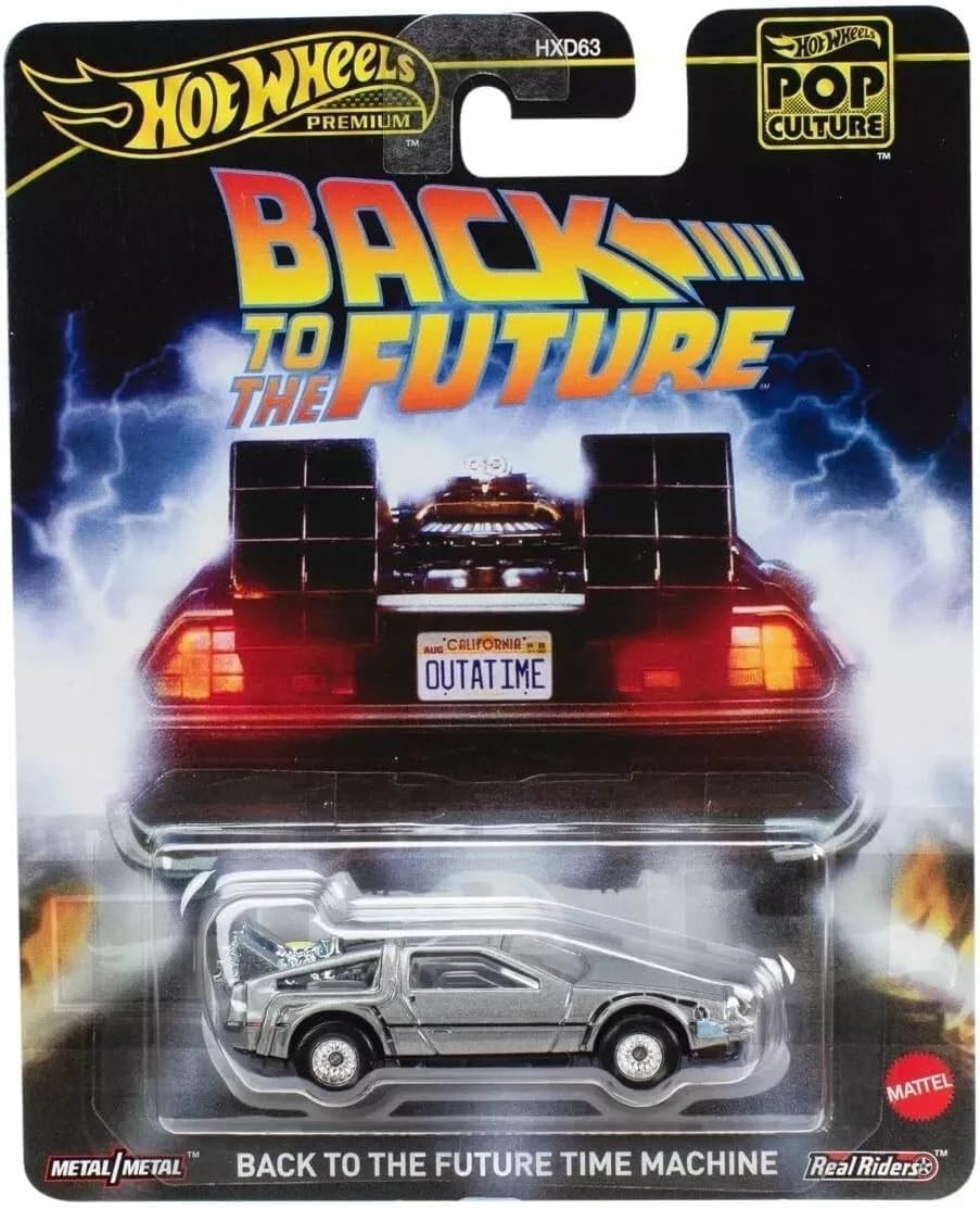 Hot Wheels Back to The Future Time Machine Die Cast Collectible Toy Car