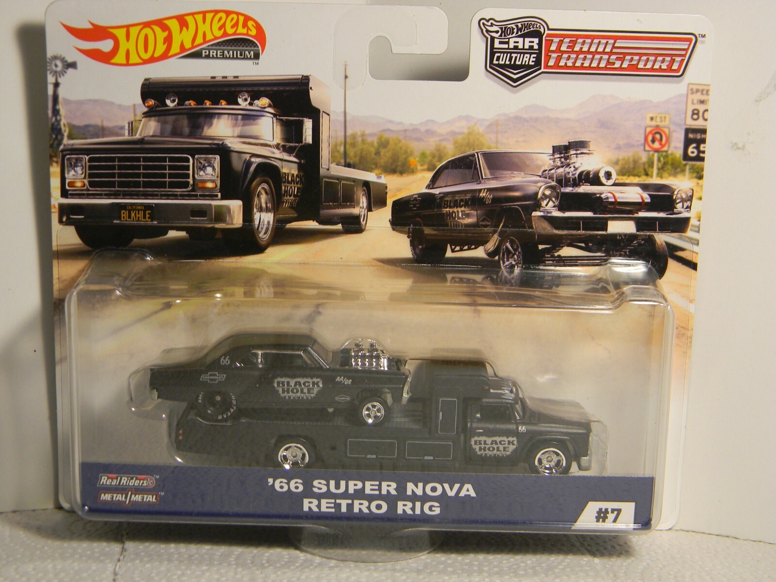 2018 Hot Wheels Car Culture Team Transport #7, ” ’66 Super Nova & Retro Rig”