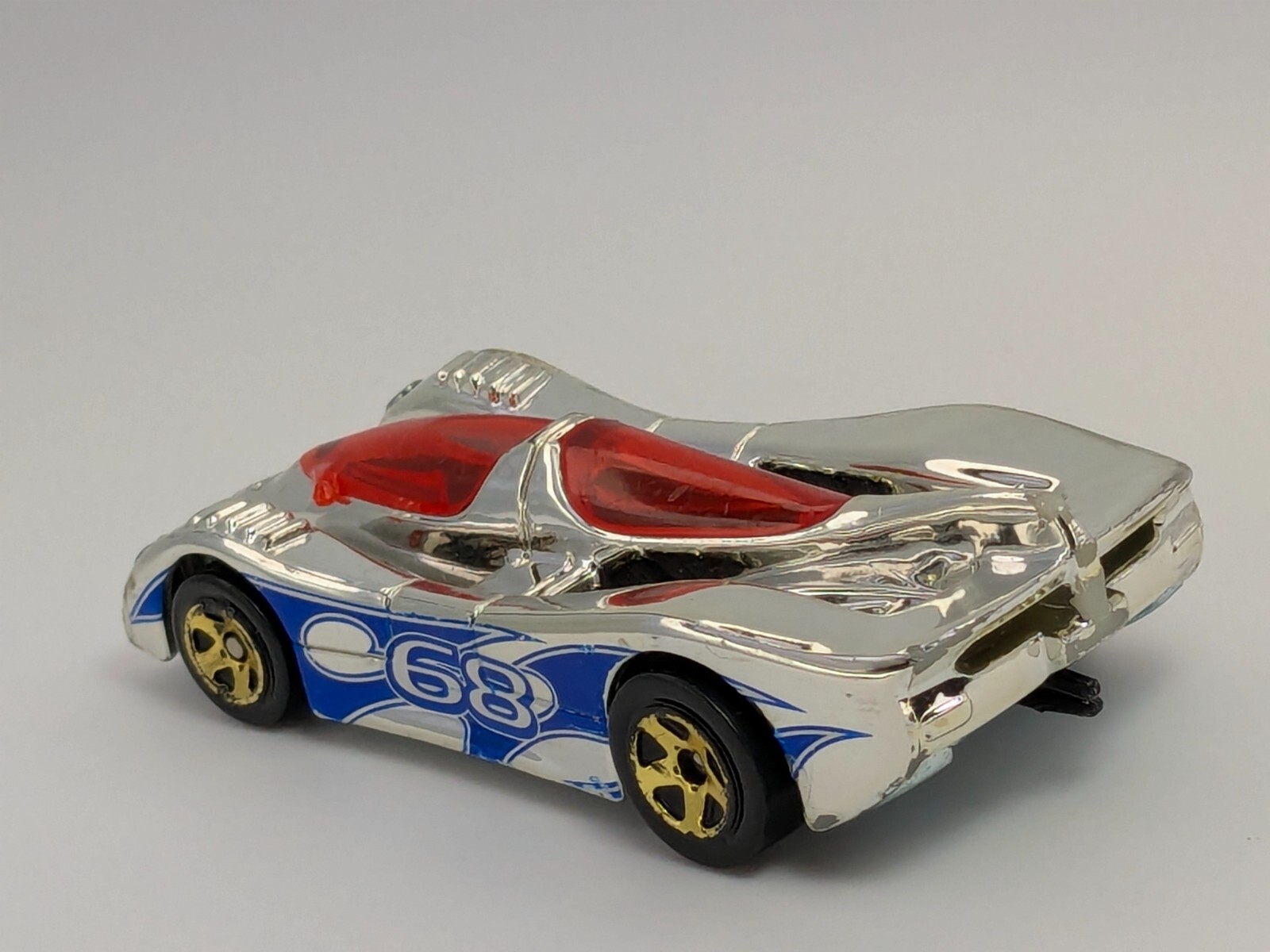 Hot Wheels 2011 Super 6 in 1 Track Exclusive #63 Power Pistons Chrome w/Gold 5SP