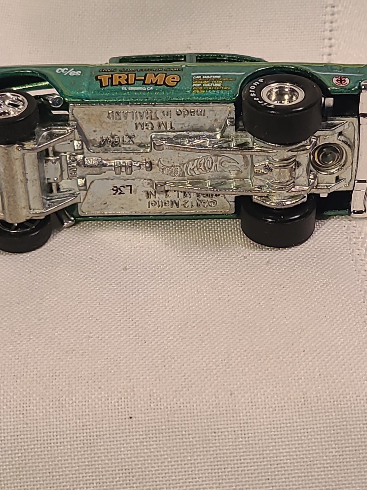 Hot Wheels Car Culture Dragstrip Demons ‘55 Bel Air Gasser Green Metal Base