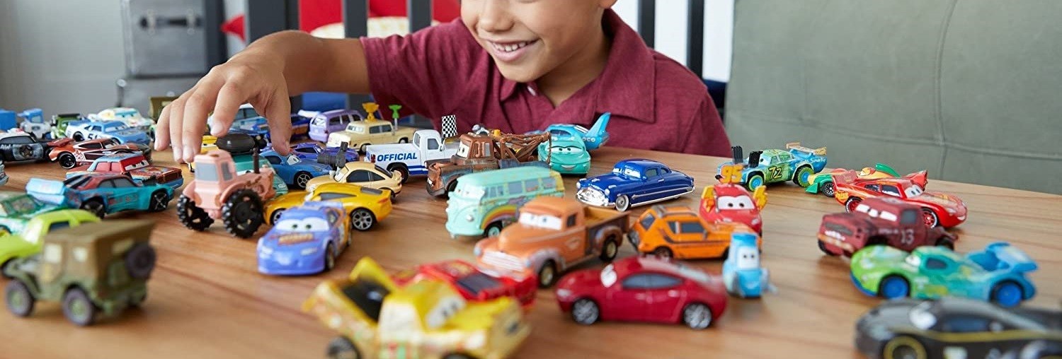 *Buy 3 = 1 Free New Disney Pixar Cars Chick Hick King 1:55 Diecast Model Car Toy