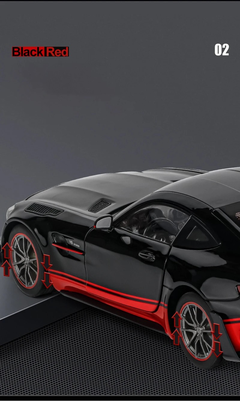 1:18 Mercedes-AMG GT-R Diecast Model Car – Luxury Sports Collectible, Detailed