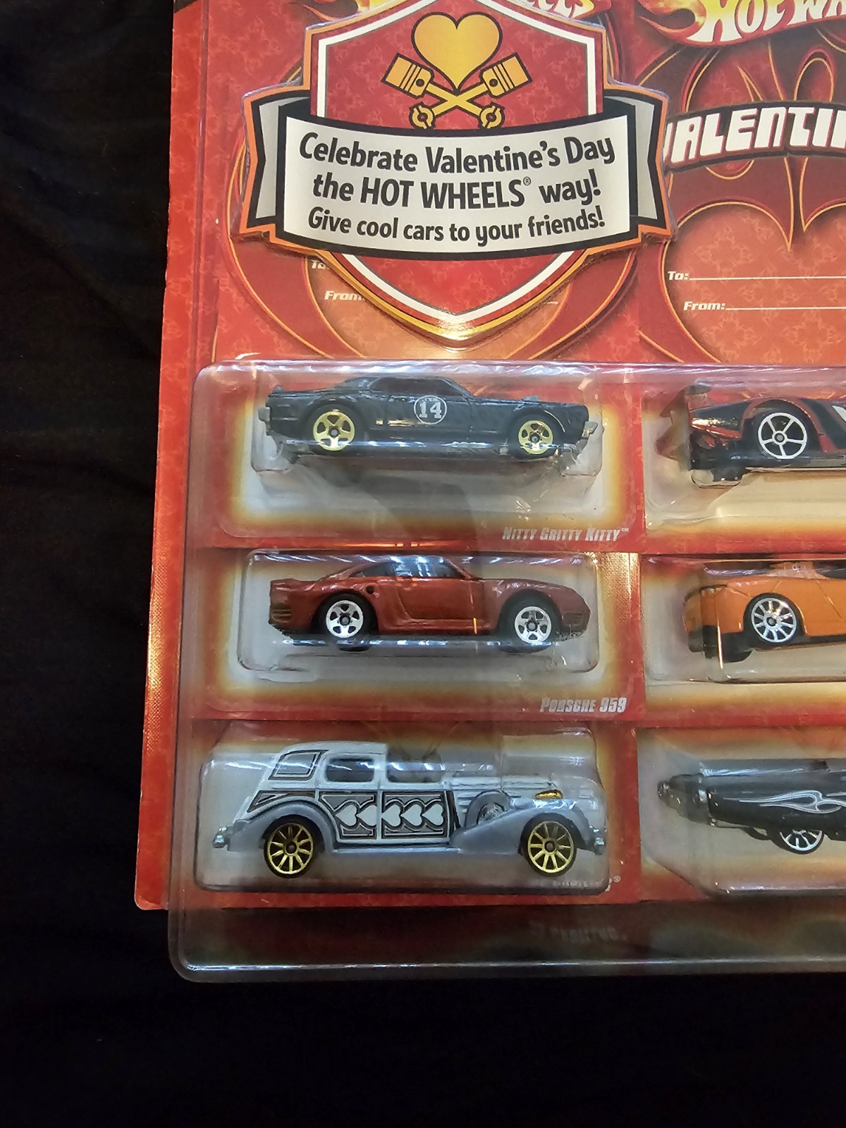2008 Hot Wheels Valentine’s Day Special Edition Set of 6 Die Cast 1 64