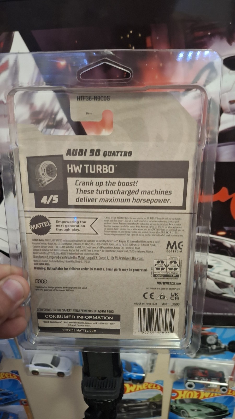Hot Wheels Audi 90 Quattro HW Super Treasure Hunt Spectroflame Unopened