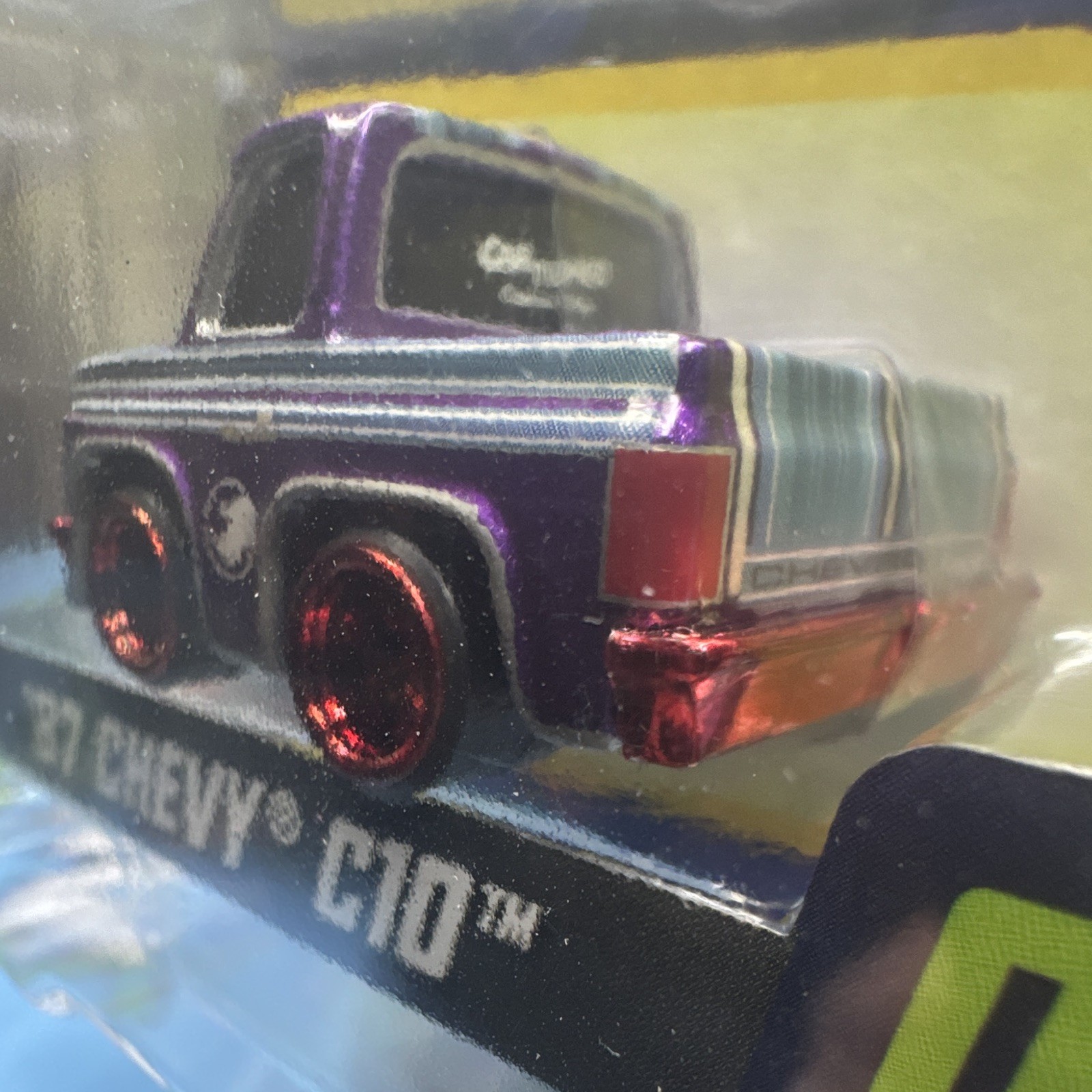 MGA Cartuned Series 1 1987 Chevy C10 Pickup #06 Diecast Purple (CHASE)