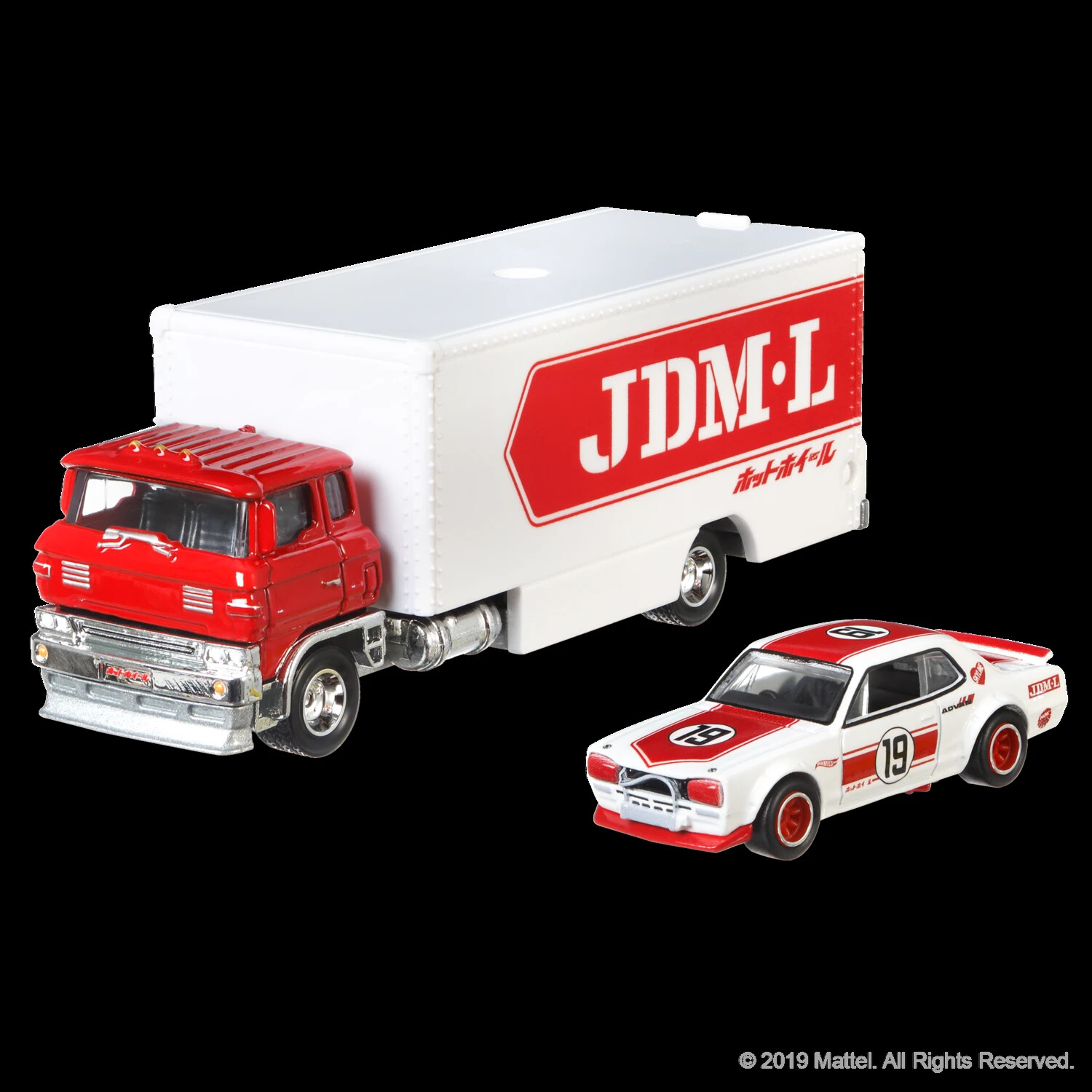 Hot Wheels TEAM TRANSPORT 8 NISSAN SKYLINE HT 2000GT-X CAR & SAKURA SPRINTER