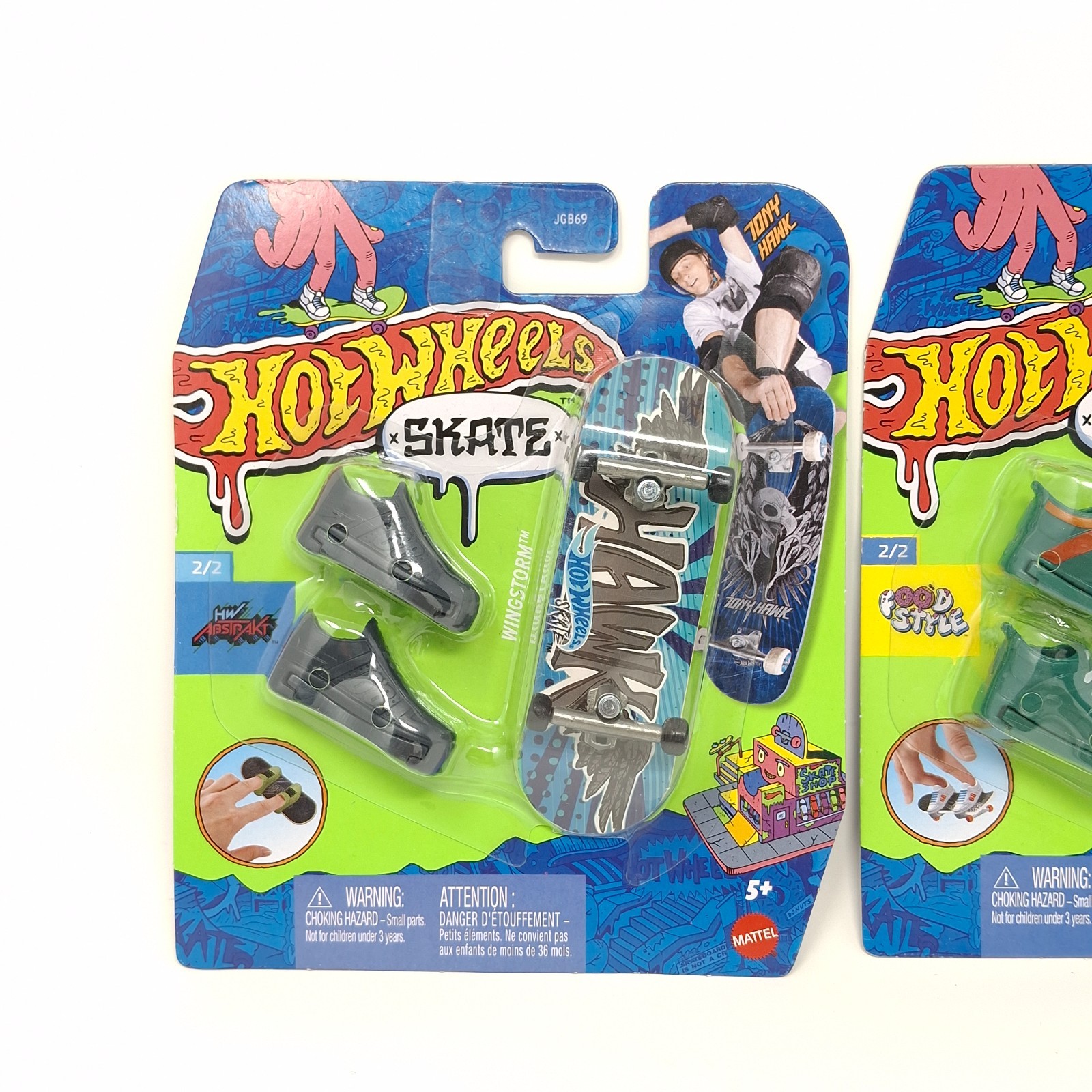 Hot Wheels Skate Tony Hawk Fingerboard Lot of 3 Skateboards 7-11 – New