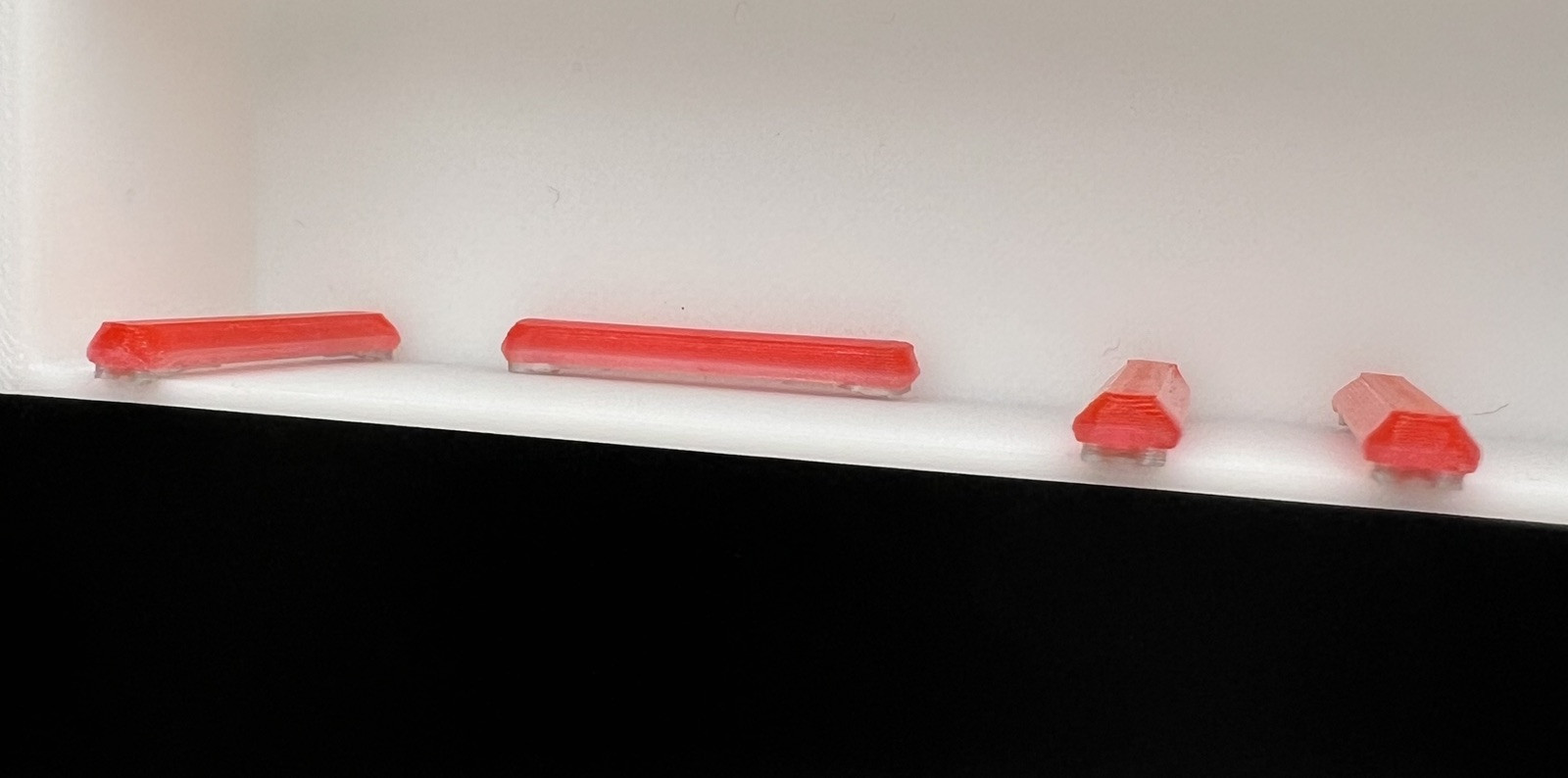 4 Pack 1/87 HO Scale Red Long Code 3 MX7000 Lightbar Police Fire Truck Ambulance