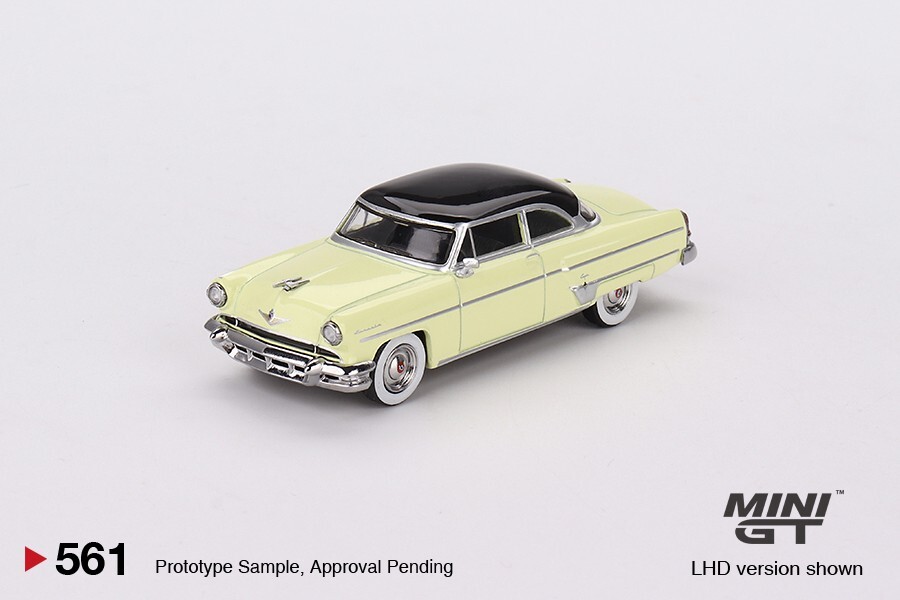 MINI GT 1954 LINCOLN CAPRI 1:64 DIECAST MODEL CAR PREMIER YELLOW MGT00561-P11
