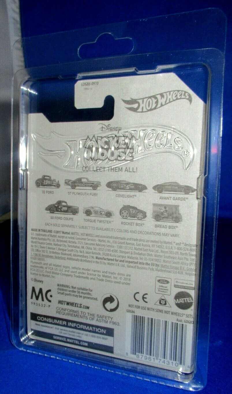 MICKEY MOUSE THE BAND CONCERT 90 YEARS #3/8 COLLECTOR HOT WHEELS IN KAR KEEPER