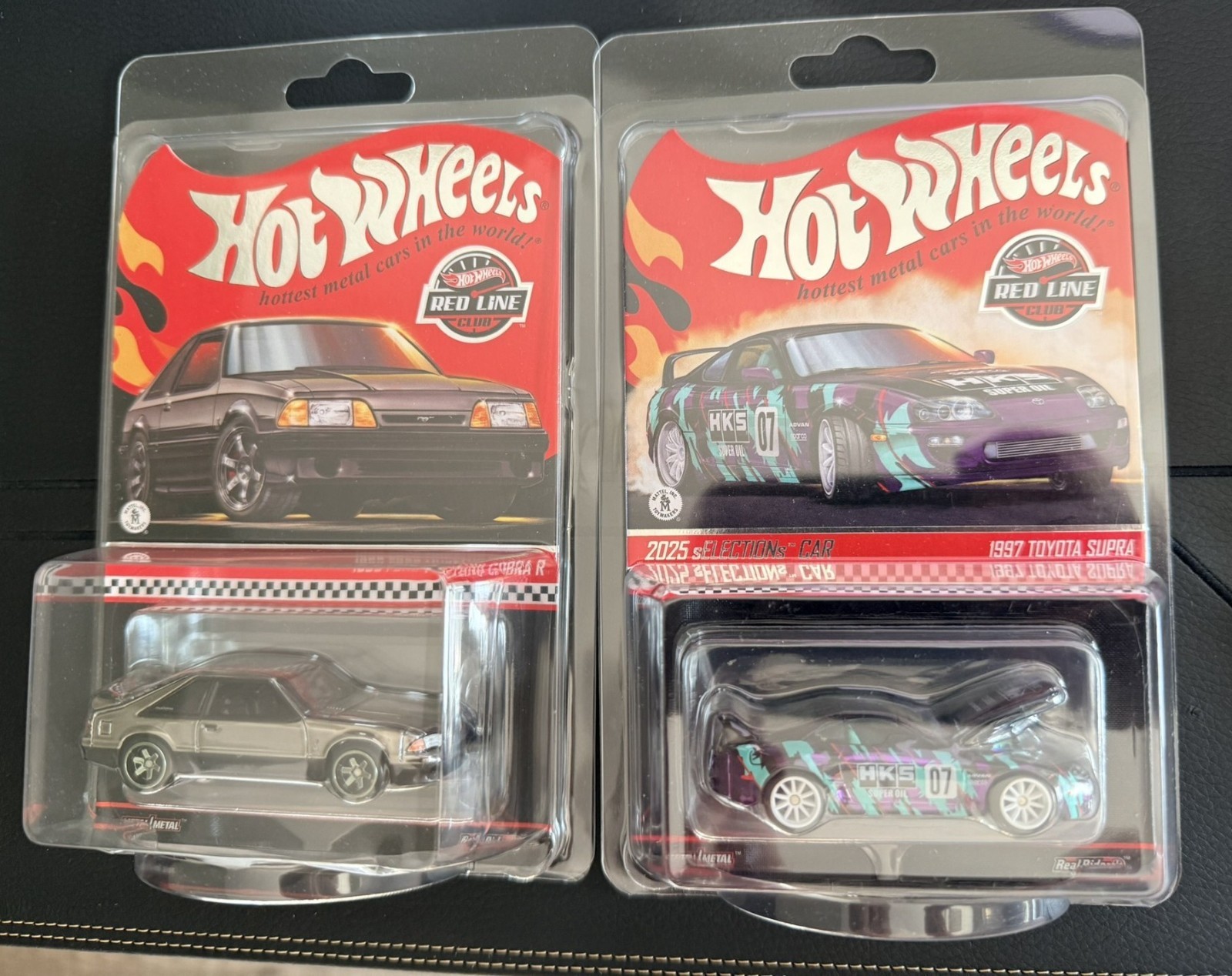 Hot Wheels RLC Red Line Club Selections Set – 1997 Toyota Supra & 1993 Ford Must