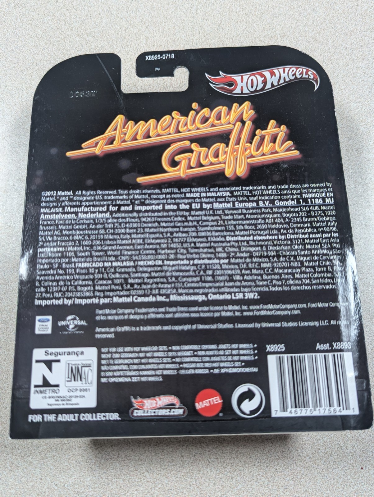 Hot Wheels Retro Entertainment American Graffiti ’58 Ford Edsel 1:64 Real Riders