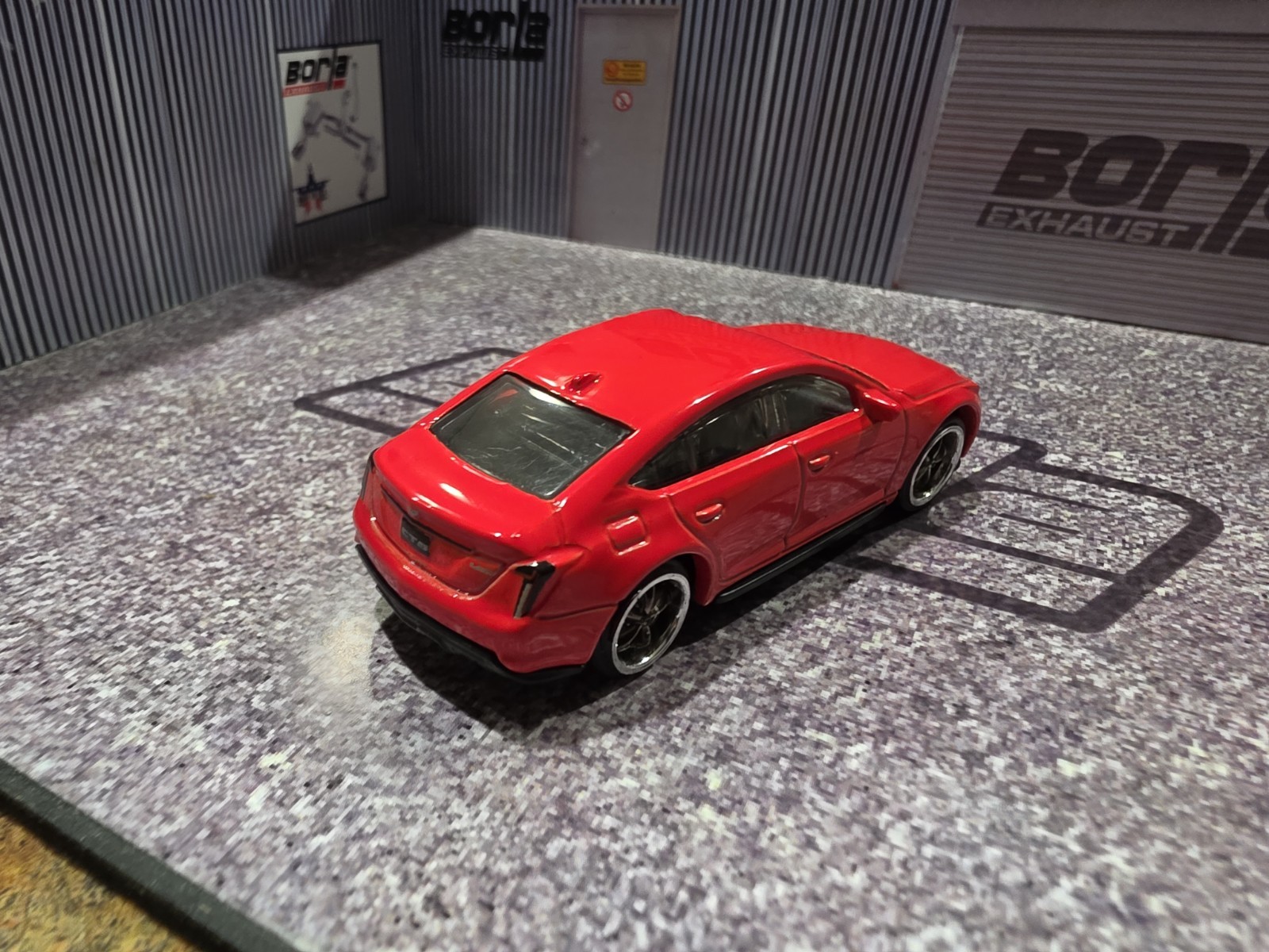 LOOSE 2022 MATCHBOX RED 2021 CADILLAC CT5-V BLACKWING WHEEL SWAP REAL RIDERS