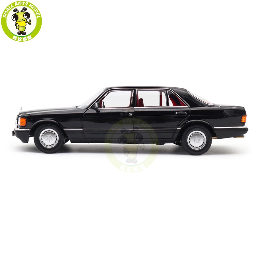 1/18 Mercedes Benz 560 SEL 1991 W126 Norev 183788 Black Diecast Model Car