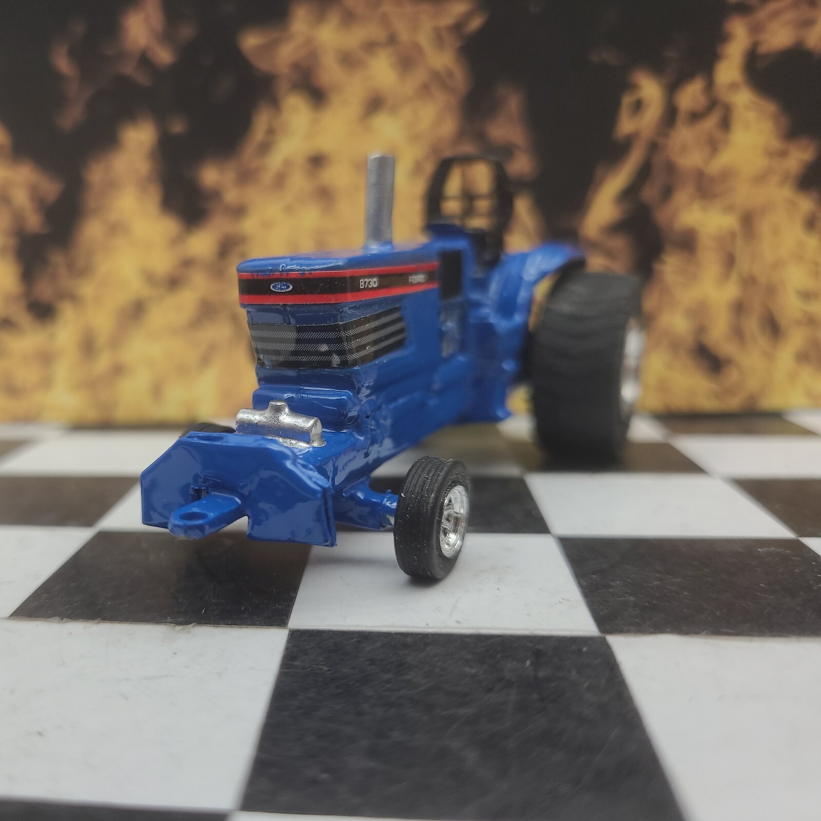 Custom Built FORD 8730 1:64 TRACTOR Pro Stock PULLER HOT ROD PULLING pull ERTL