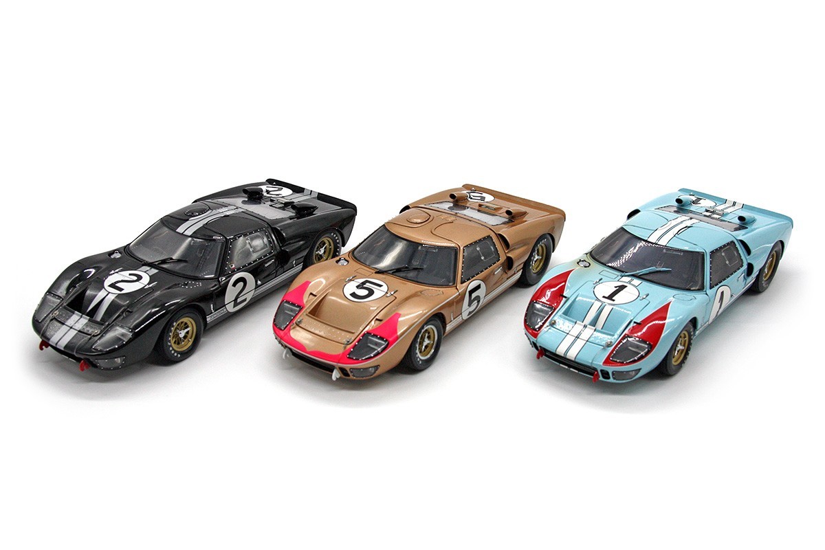 ’66 Ford GT40 MK II (1:18) “LeMans Gift Set” Diecast Cars (3), Exoto (#RLG18SC2)