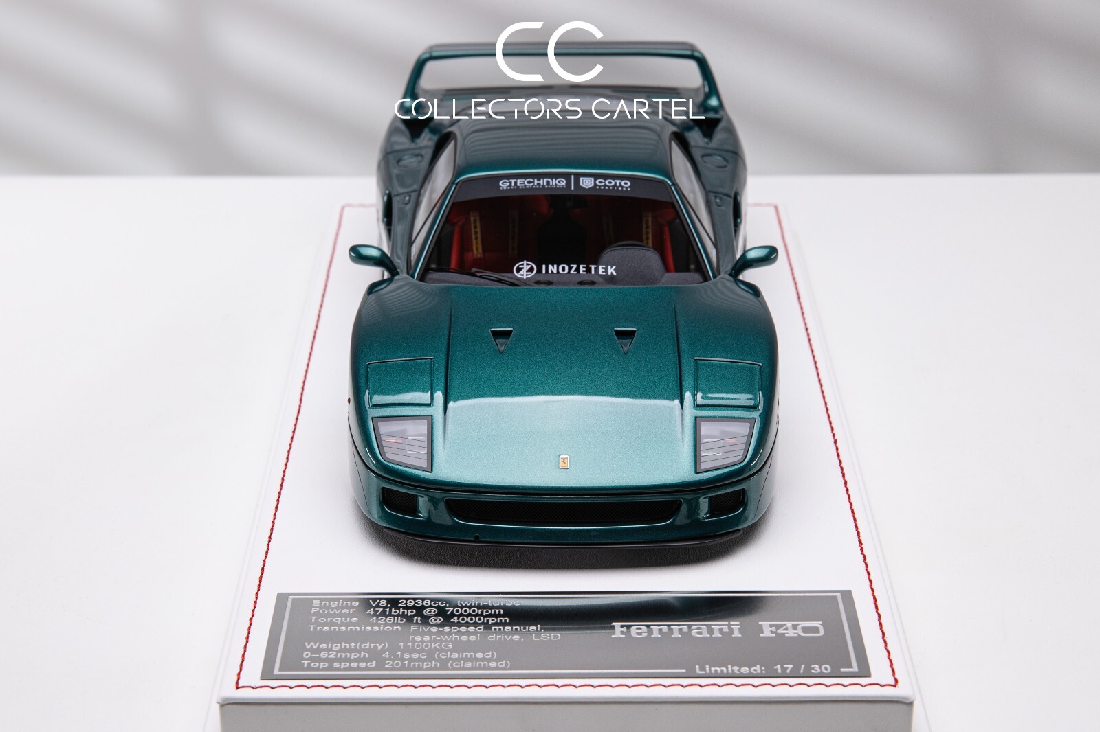 Ferrari F40 (Metallic Dark Green) [Davis & Giovanni] 1/18 scale