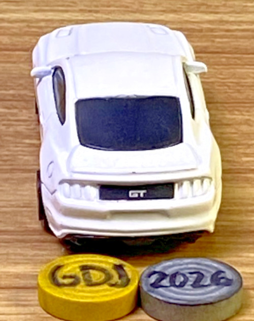 Maisto Collection of 3 Blue and Yellow Rosewoods, Ford Mustang GT -GDJ-P-1033