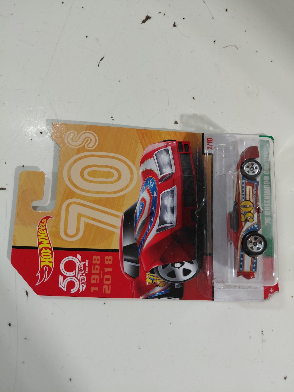 NIP Hot Wheels 50 Years 70’s 1:64 Die Cast 1976 Greenwood Chevrolet Corvette Car