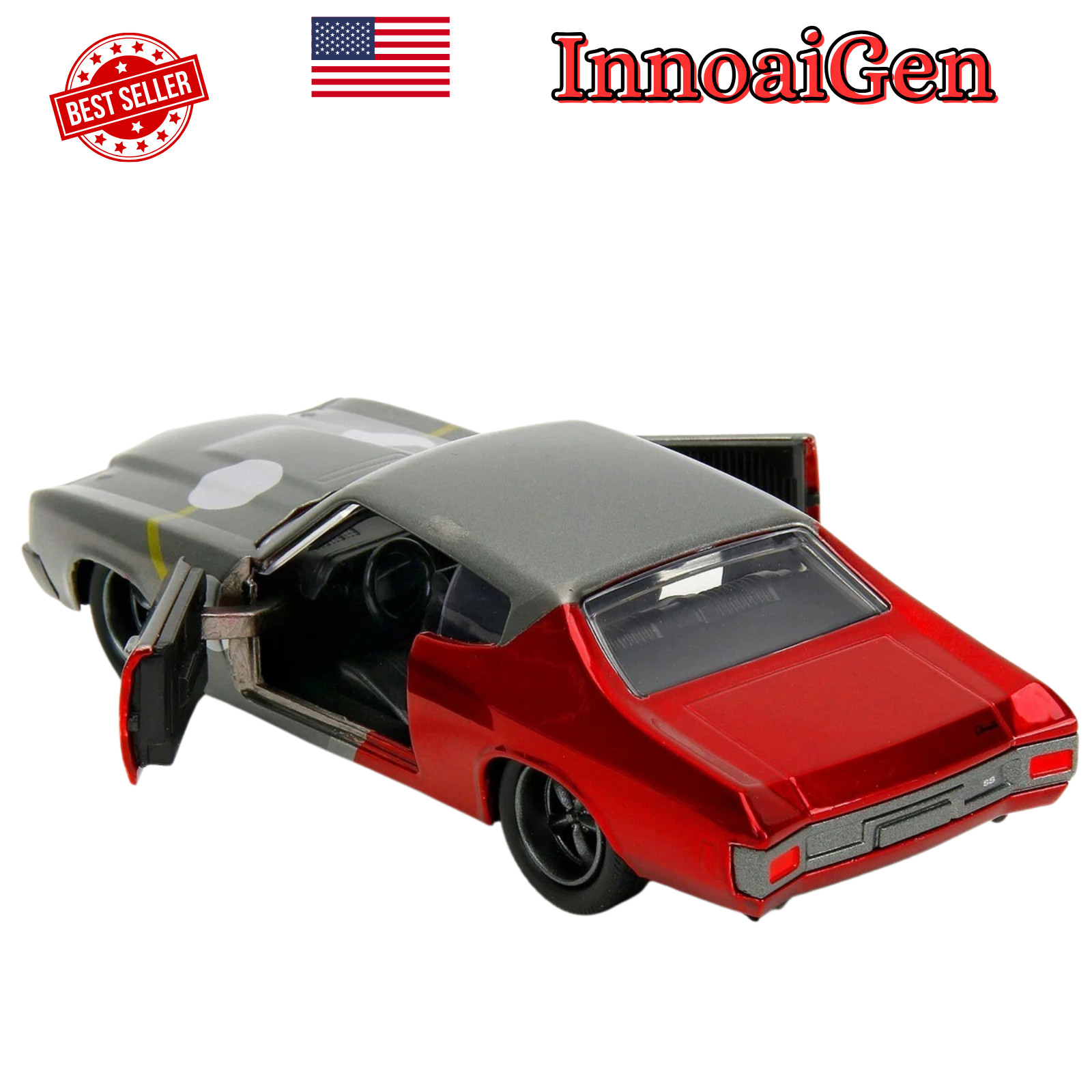Jada Marvel Thor 1970 Chevrolet Chevelle SS 1:32 Diecast Car with Thor Figure
