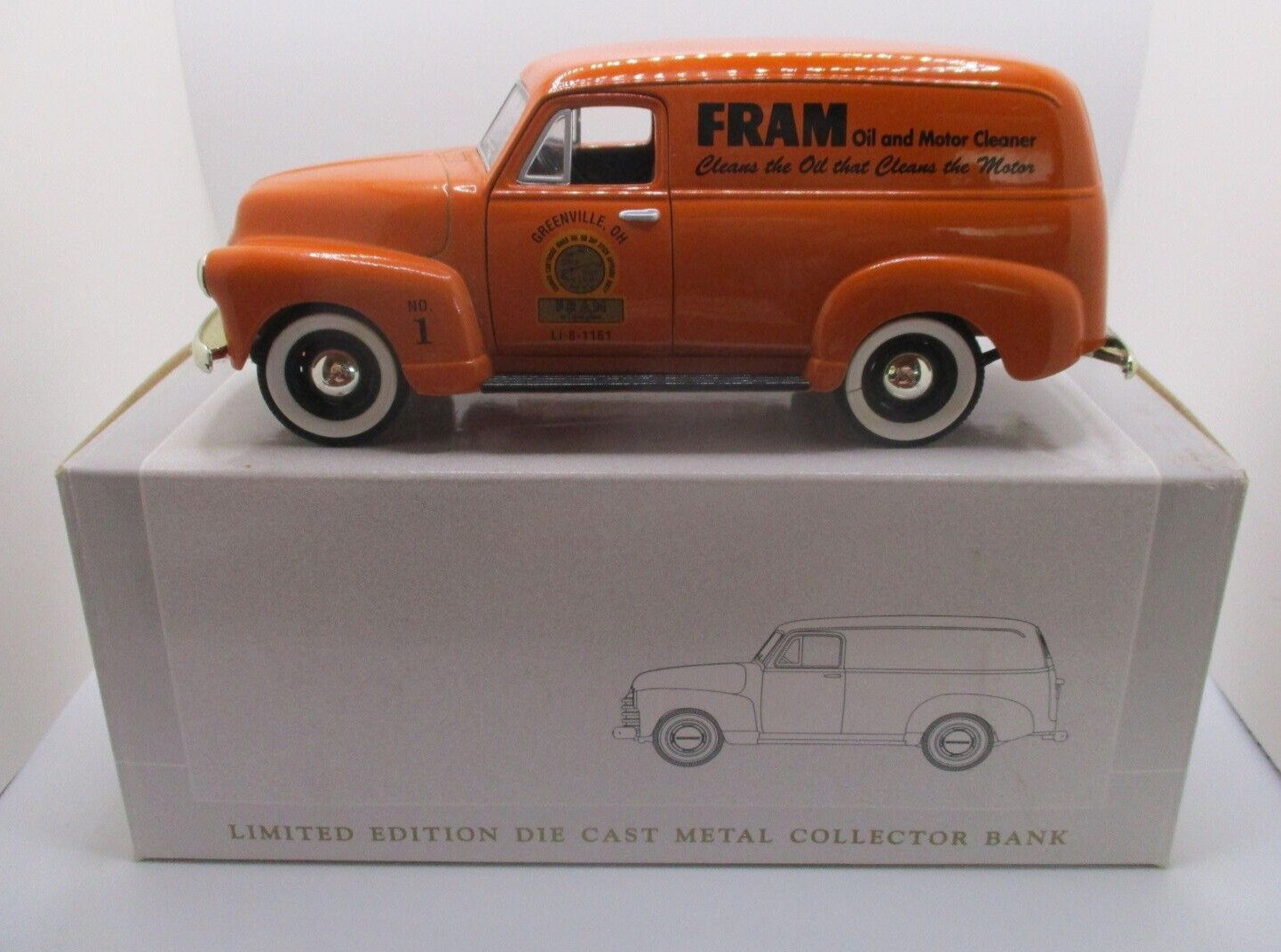 Fram GREENVILLE O. 1952 Chevrolet 3100 Panel No.1 SpecCast Die Cast Collectible