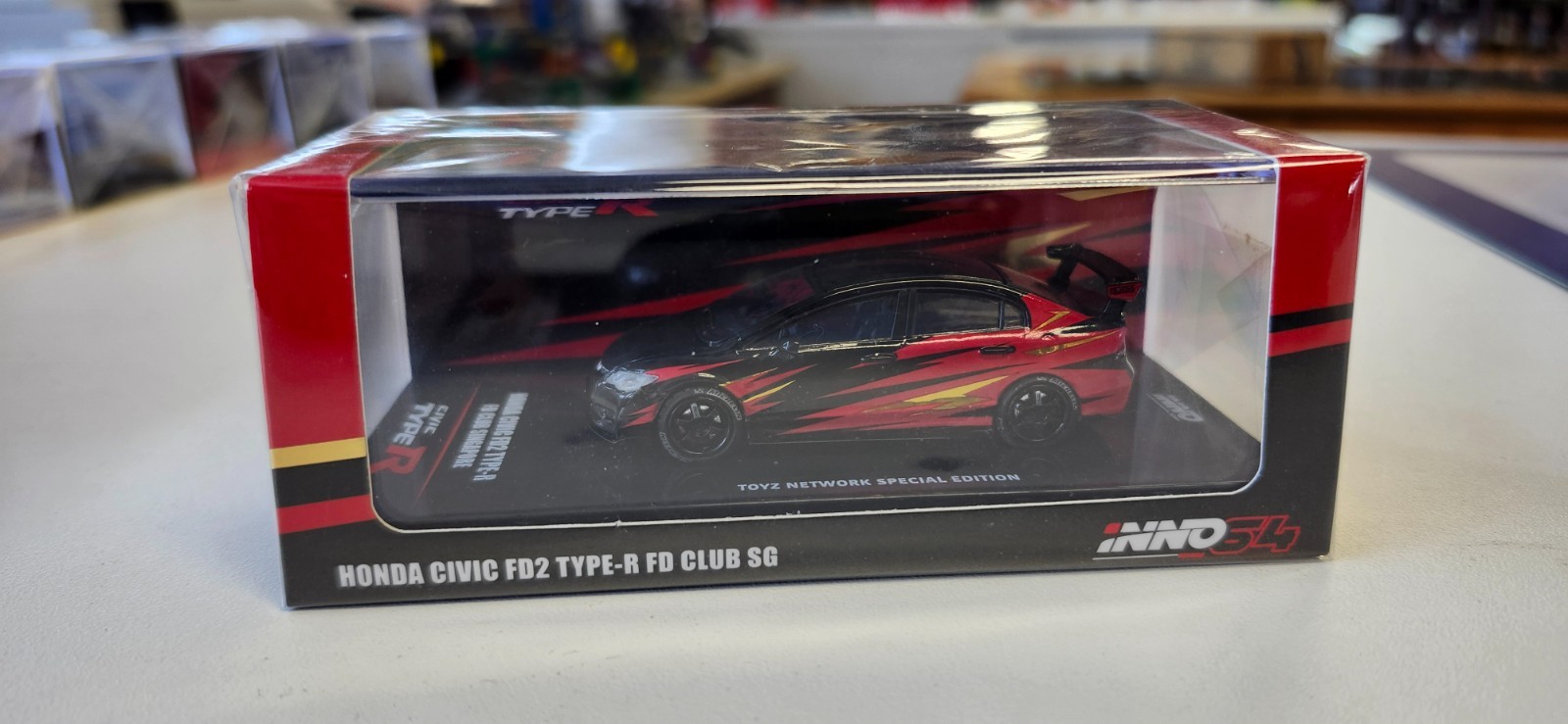 Civic Type R Inno 64 Honda Civic FD2 Type – R FD Club SG in Black w/Red