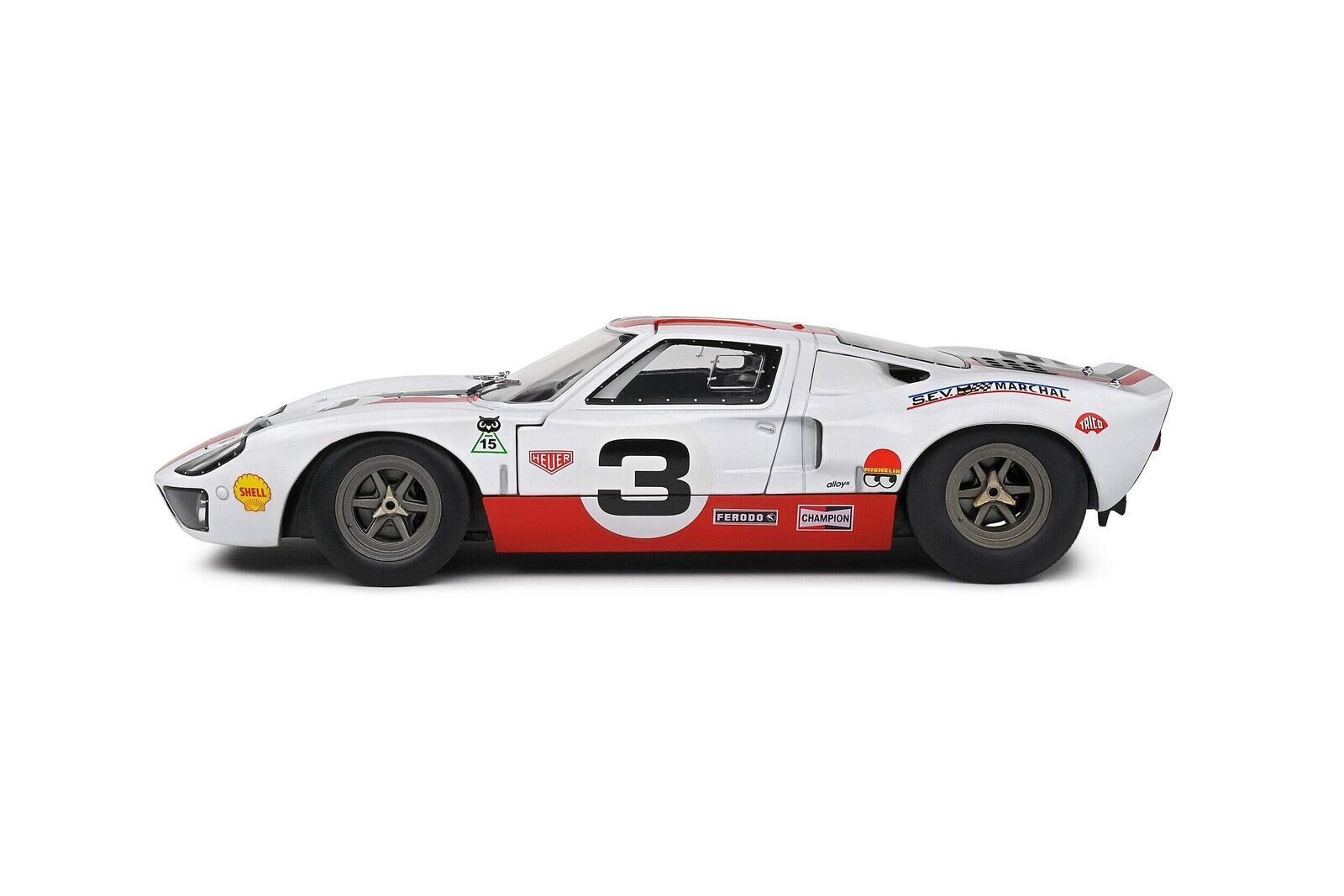 1/18 FORD GT40 MK1 ERIC DEAN 2015 Model Car -WHITE-